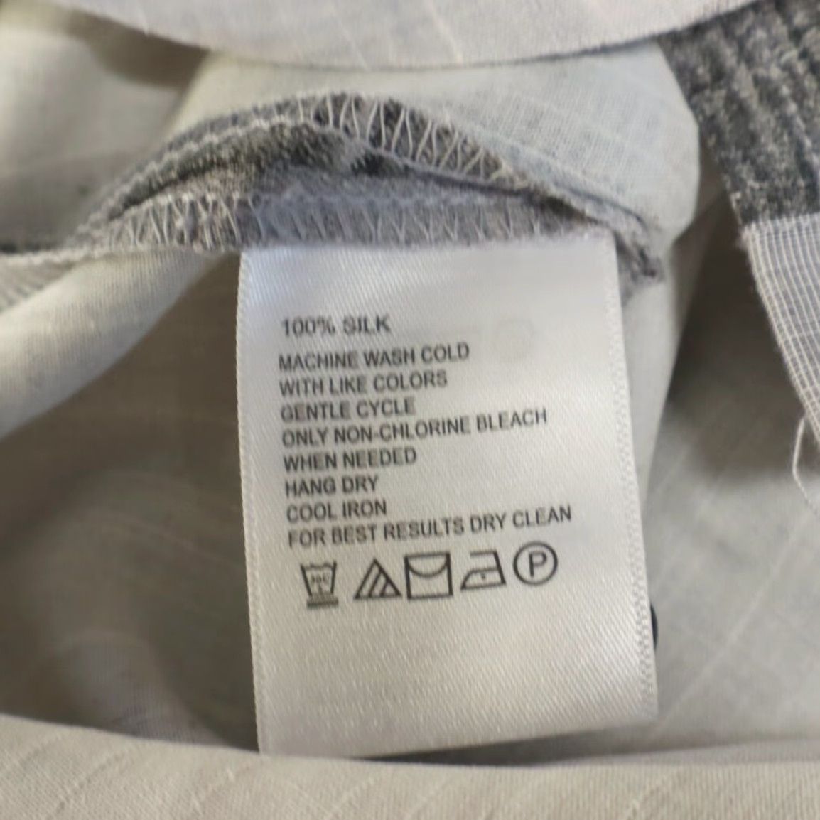 Tommy Bahama Tommy Bahama Camp Hawaiian Silk Solid Button Up Shirt Gray Men's L Size US L / EU 52-54 / 3 - 7 Thumbnail