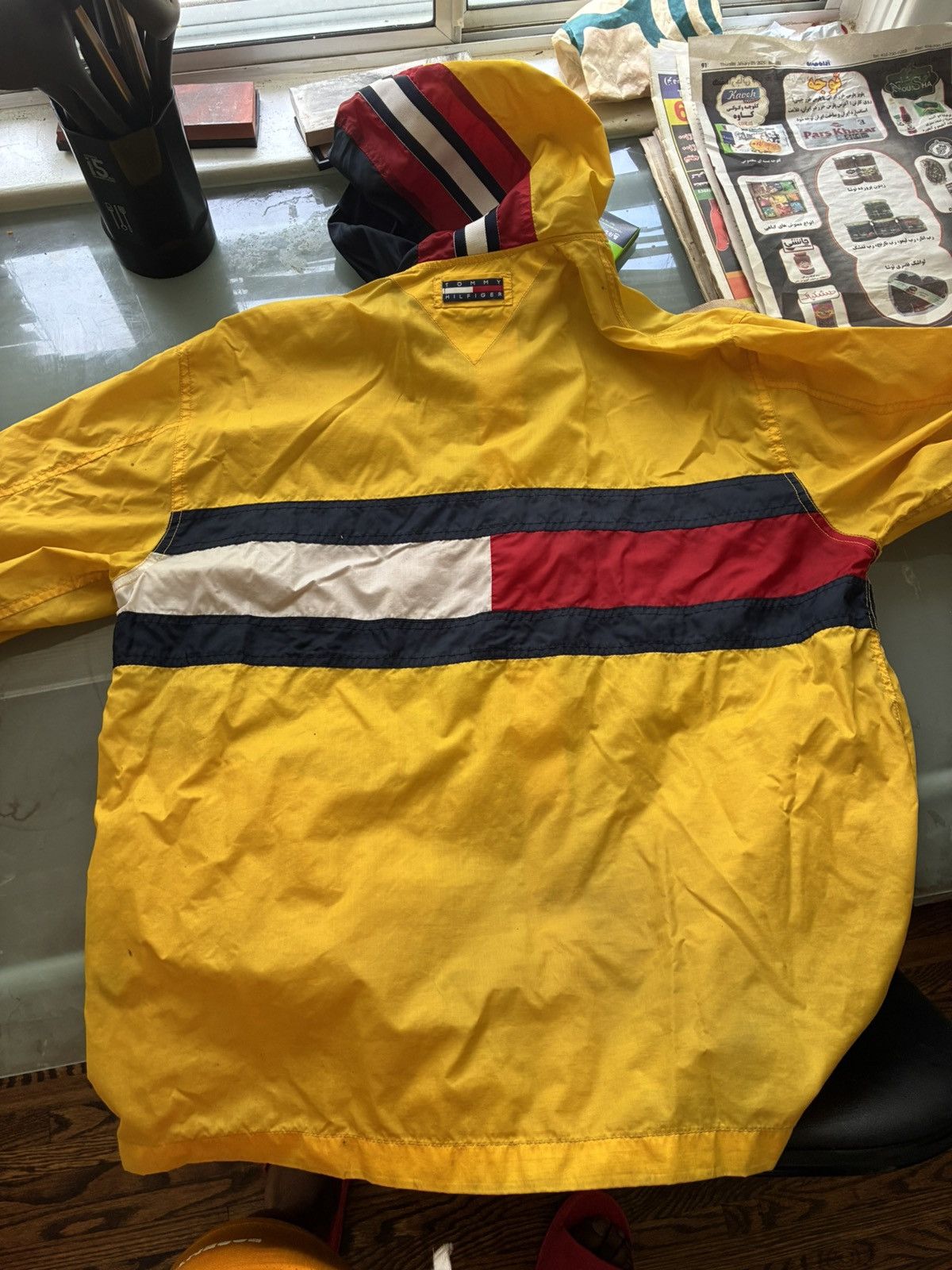 Tommy Hilfiger Tommy Hilfiger Sailing Anorak Jacket - Yellow Flag Pullover Size US L / EU 52-54 / 3 - 2 Thumbnail