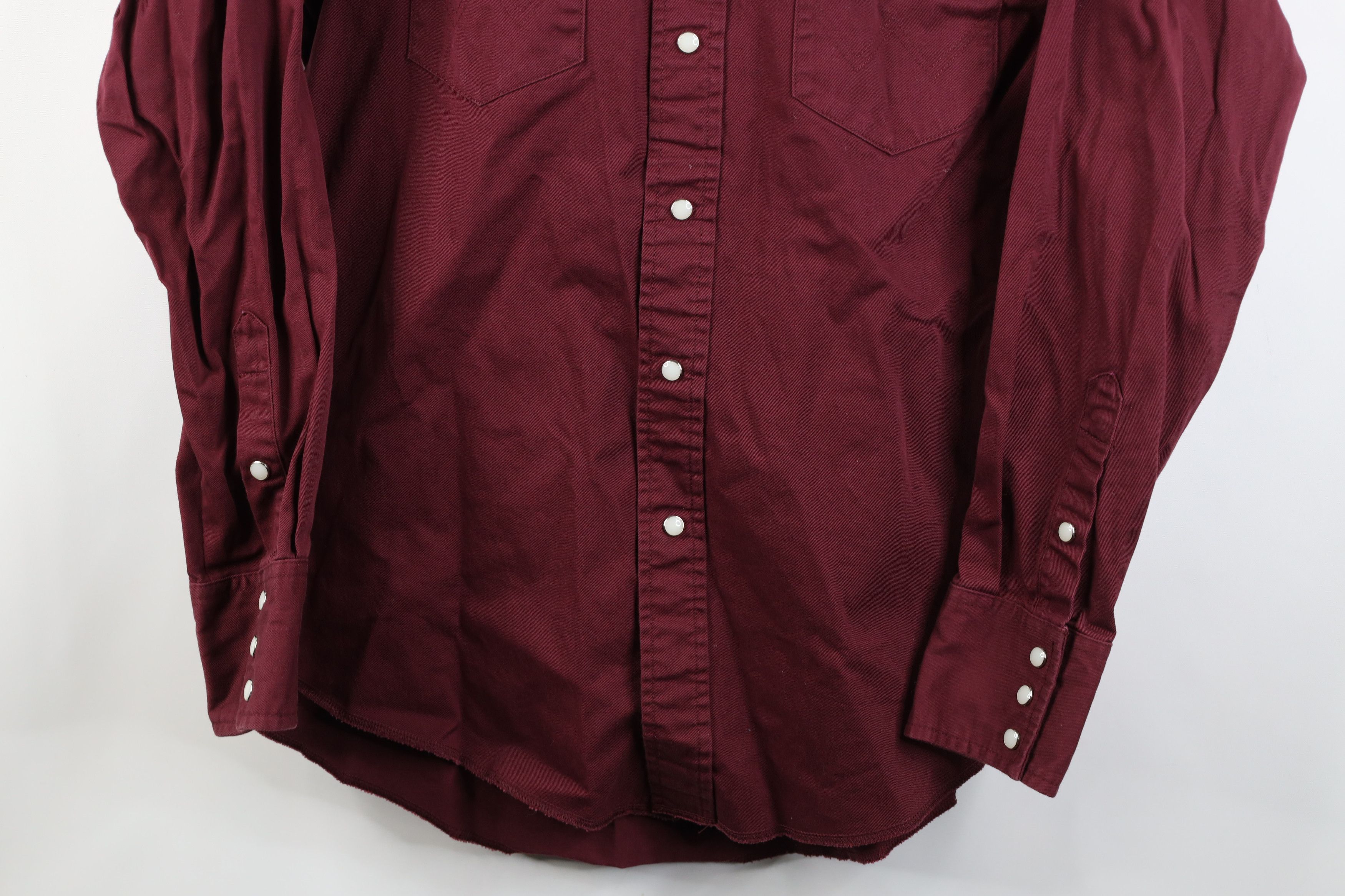 Wrangler Vintage 90s Wrangler Heavy Western Cowboy Button Shirt Red Size US M / EU 48-50 / 2 - 3 Thumbnail