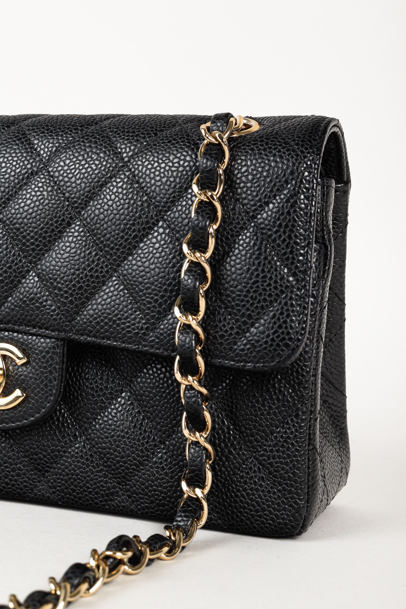 Chanel Chanel Small Black Caviar Classic Double Flap Bag Size ONE SIZE - 8 Thumbnail