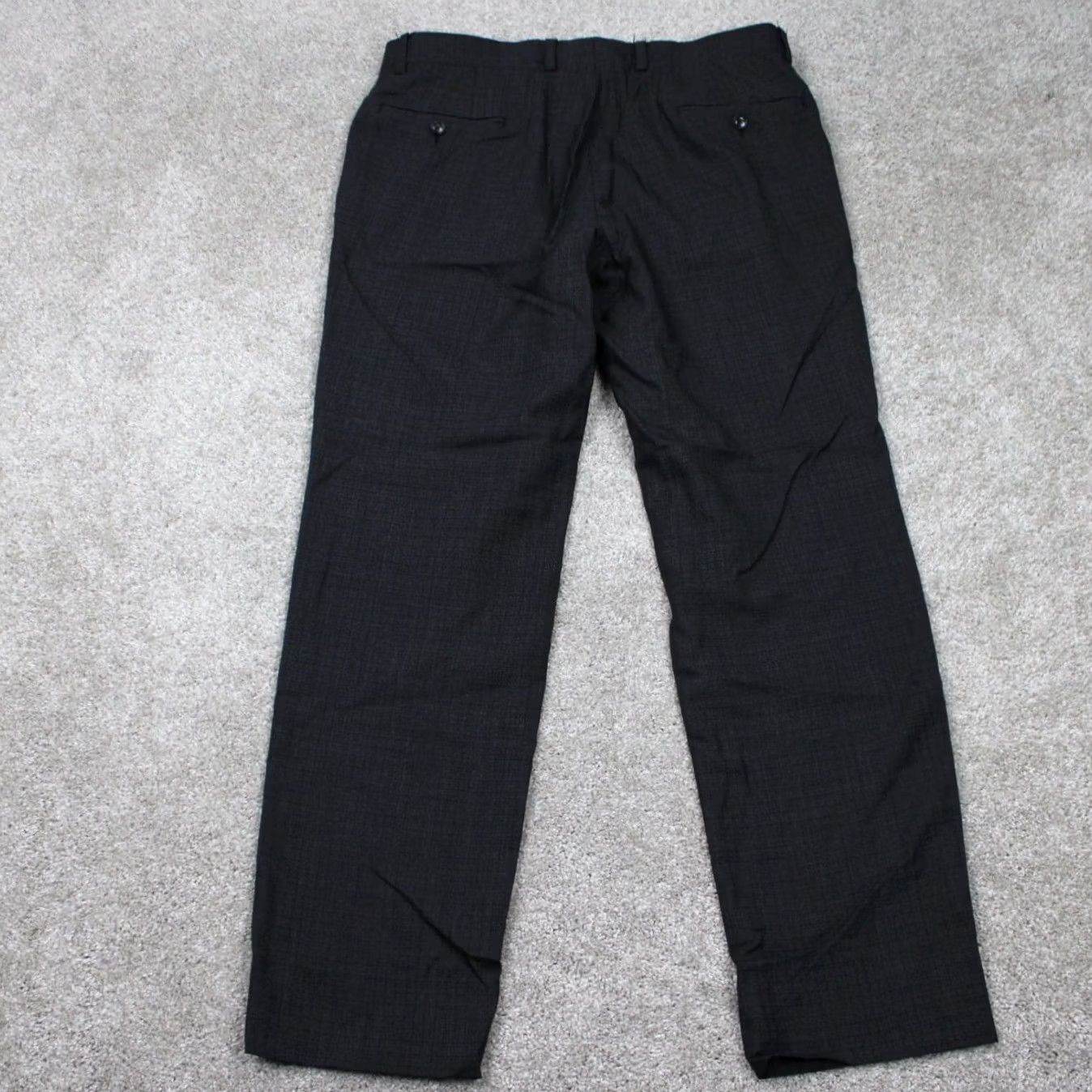 Ted Baker Ted Baker London Dress Pants Mens 36R Black Wool Flat Front Inseam 32" Casual Formal 100% Wool Slob? Size US 36 / EU 52 - 6 Thumbnail