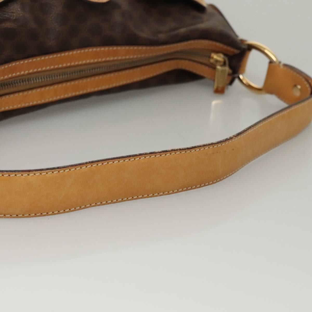 Celine CELINE Macadam Canvas Shoulder Bag Pvc Leather Brown Gold Size ONE SIZE - 7 Thumbnail
