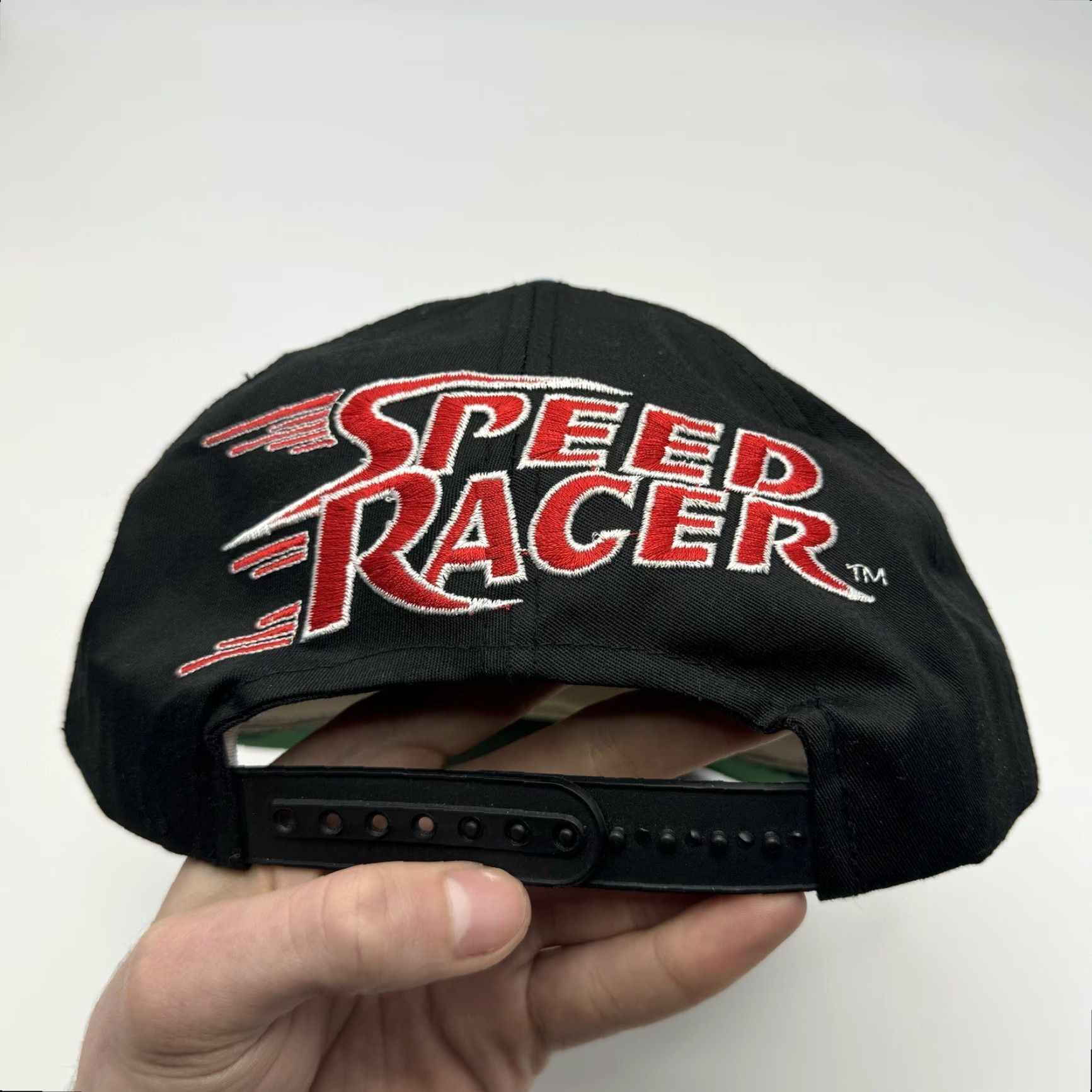 American Needle VINTAGE 1994 American Needle Speed Racer Cartoon Snapback Hat Men One Size Black Cotton 90s Retro Size ONE SIZE - 2 Thumbnail