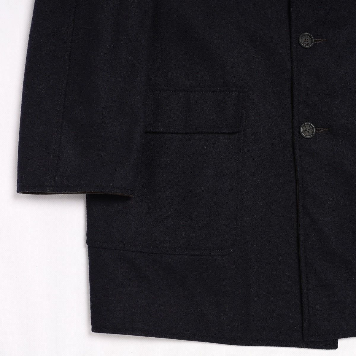 Ermenegildo Zegna Ermenegildo Zegna Reversible Wool Navy Cotton Brown Coat Size US M / EU 48-50 / 2 - 6 Thumbnail