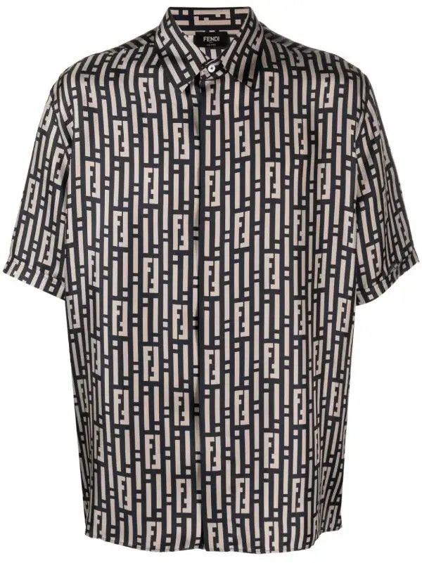 o1loc1c0824 Shirt in Black/Ecru