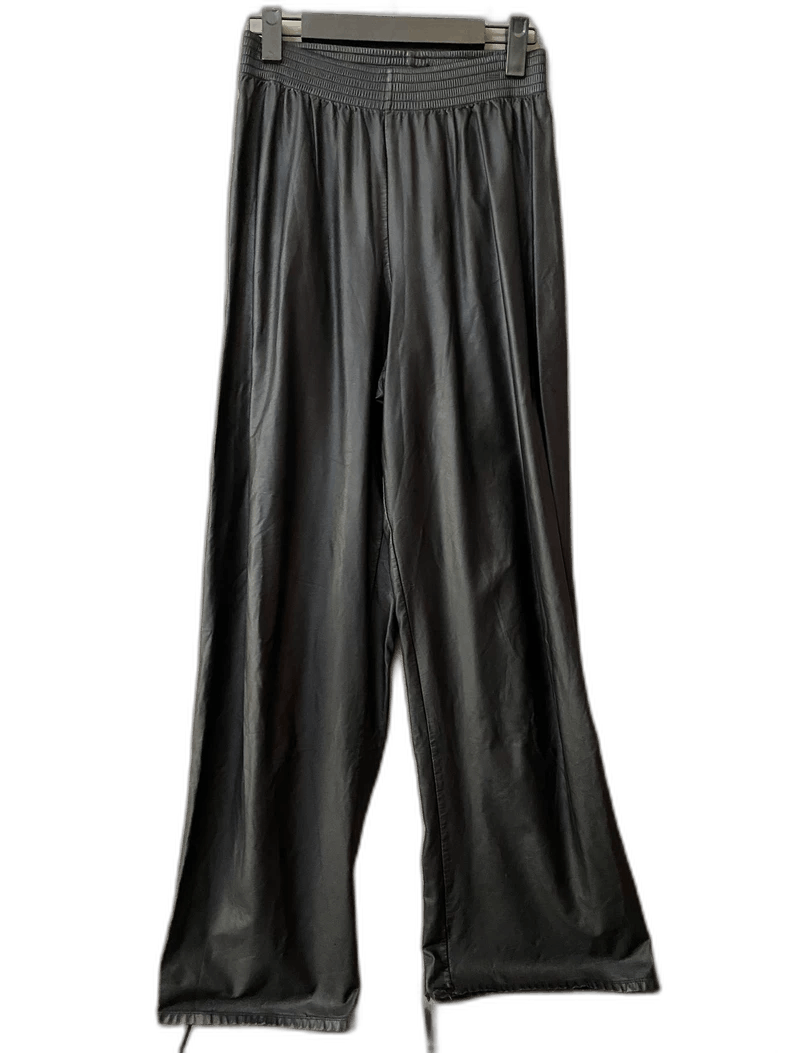 Raf Simons Raf Simons Black Leather Pants for Stylish Look Size US 44 / EU 60 - 1 Thumbnail