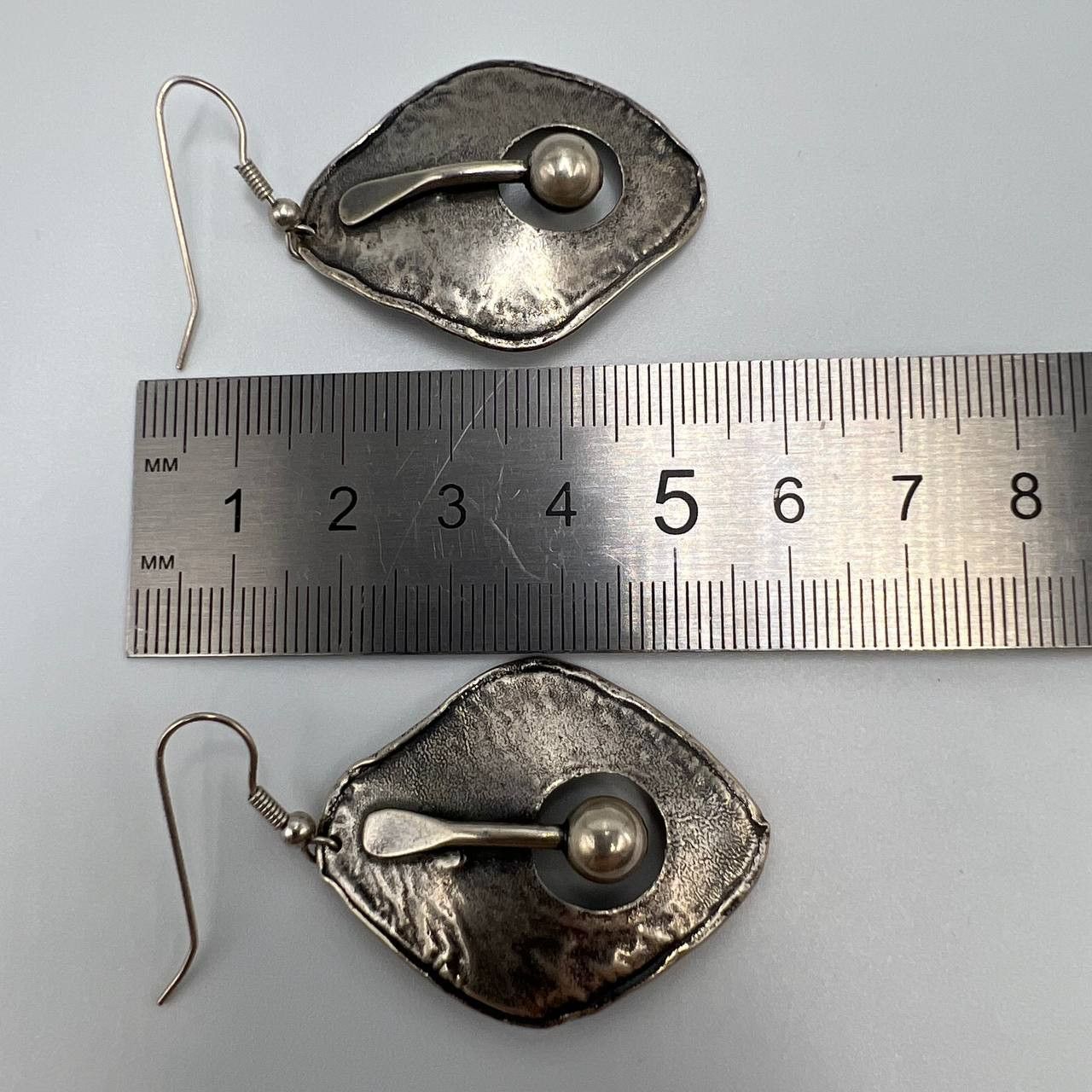 Vintage Vintage Sterling Silver 925 Womens Jewelry Stud Ear Earrings Size ONE SIZE - 4 Thumbnail