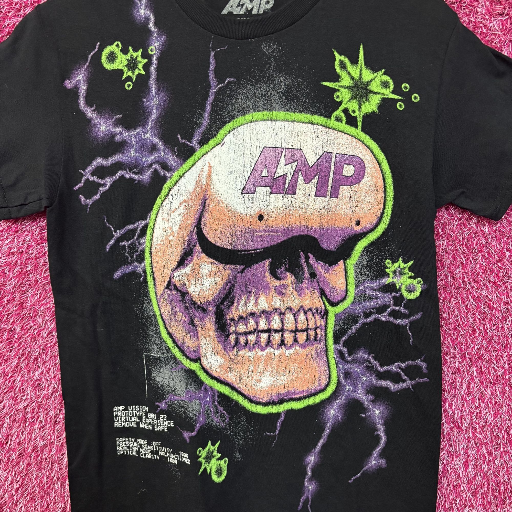 AMP AMP Skull Lightning Black T-Shirt Small Size US S / EU 44-46 / 1 - 2 Thumbnail
