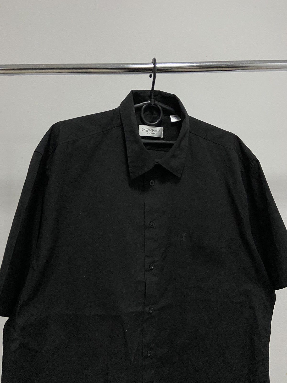 Vintage × Yves Saint Laurent Yves Saint Laurent Button Ups short sleeve small logo Size US XL / EU 56 / 4 - 2 Thumbnail