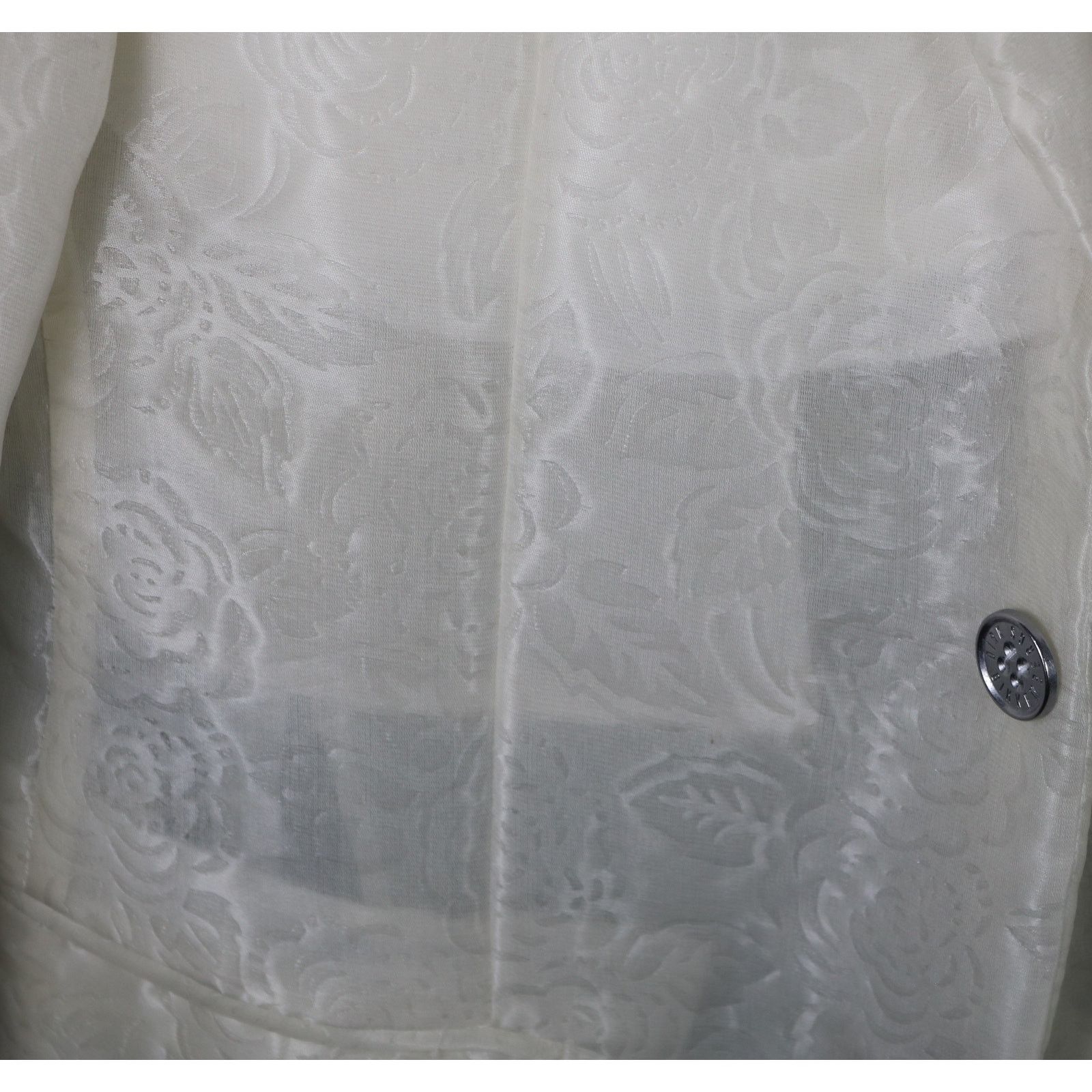 Dirk Bikkembergs Dirk Bikkembergs Silk Blend Floral Jacquard Chiffon Suit Size 38R - 2 Thumbnail
