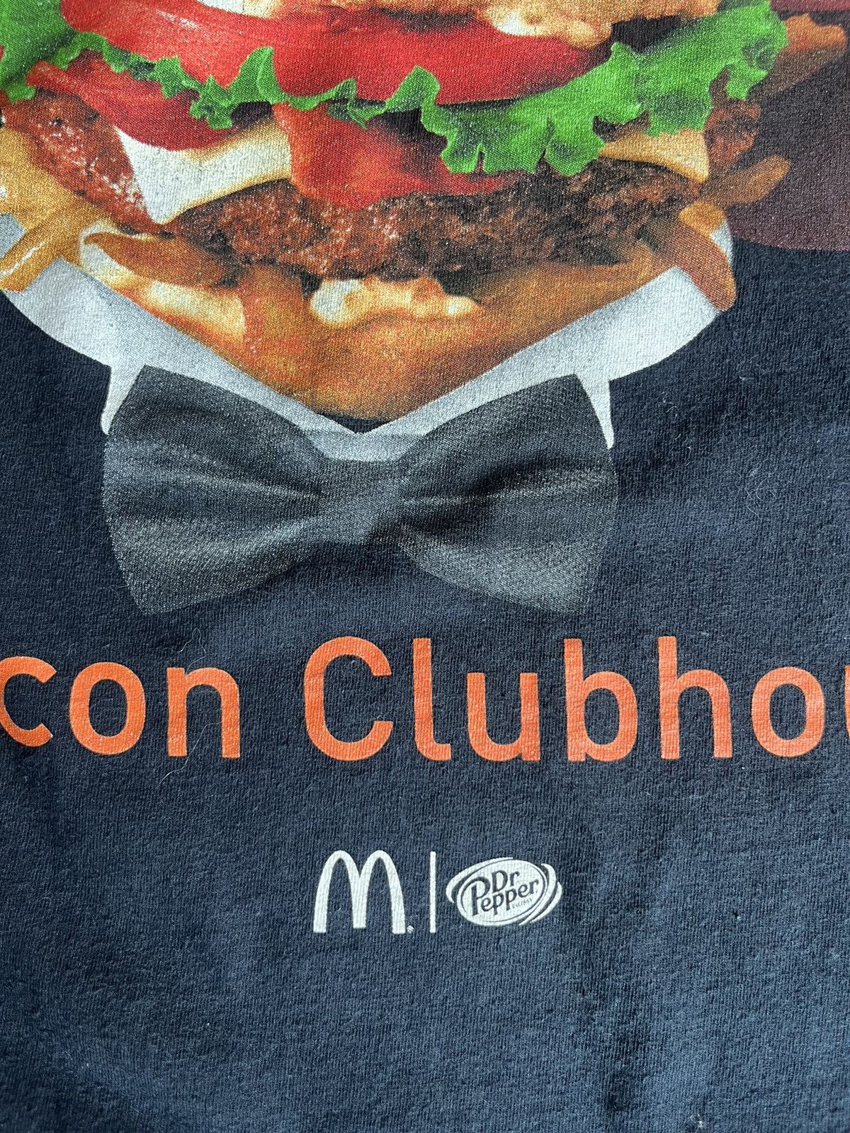 Junk Food McDonald’s & Dr Pepper Bacon Clubhouse promo 00’s Tshirt Size US XL / EU 56 / 4 - 6 Thumbnail