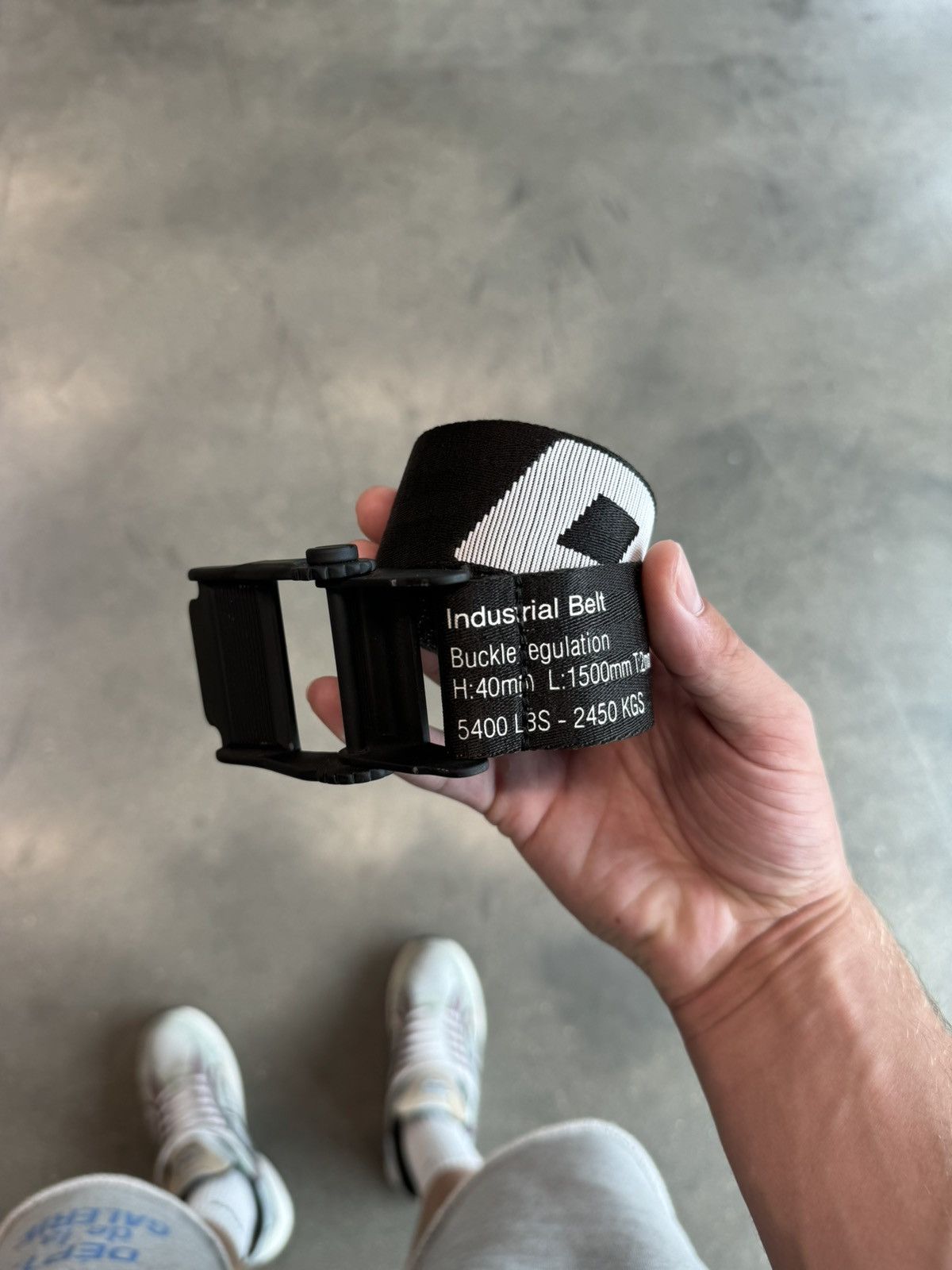 image of Off White Off-White Industrial Belt in Black, Men's