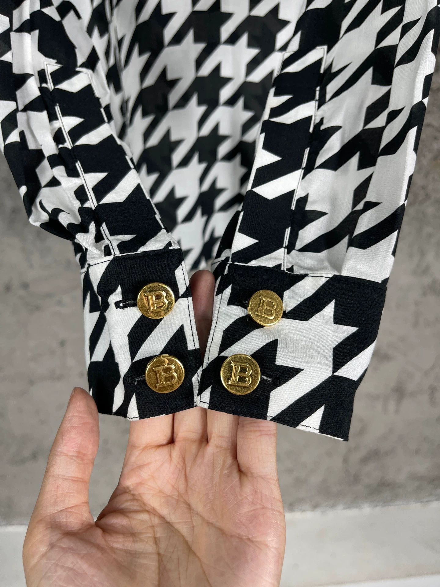 Balmain Balmain Houndstooth Shirt 36 Size XS / US 0-2 / IT 36-38 - 5 Thumbnail
