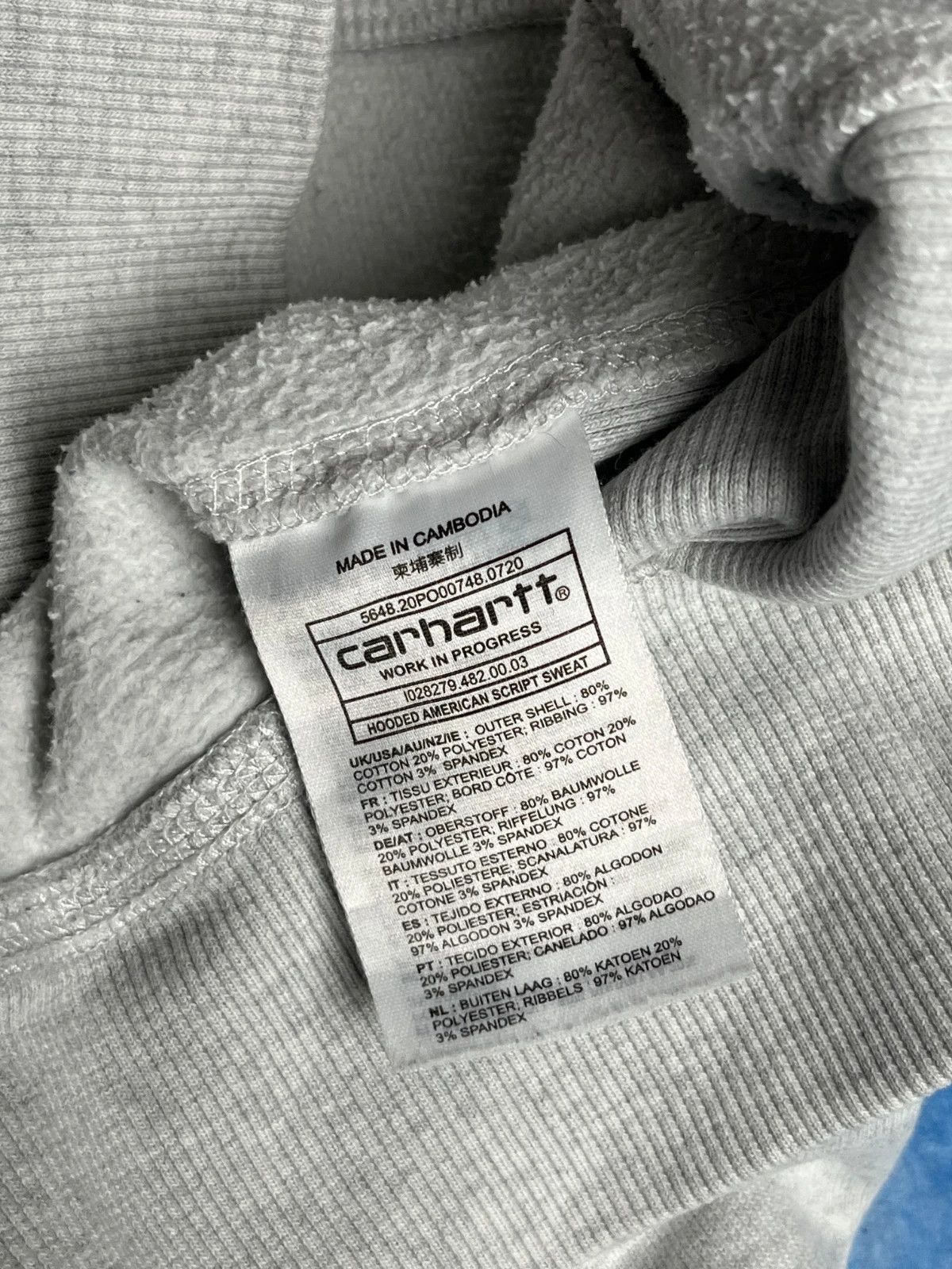 Carhartt Wip Carhartt Hooded American Script Sweat Distressed Workwear Size US S / EU 44-46 / 1 - 5 Thumbnail