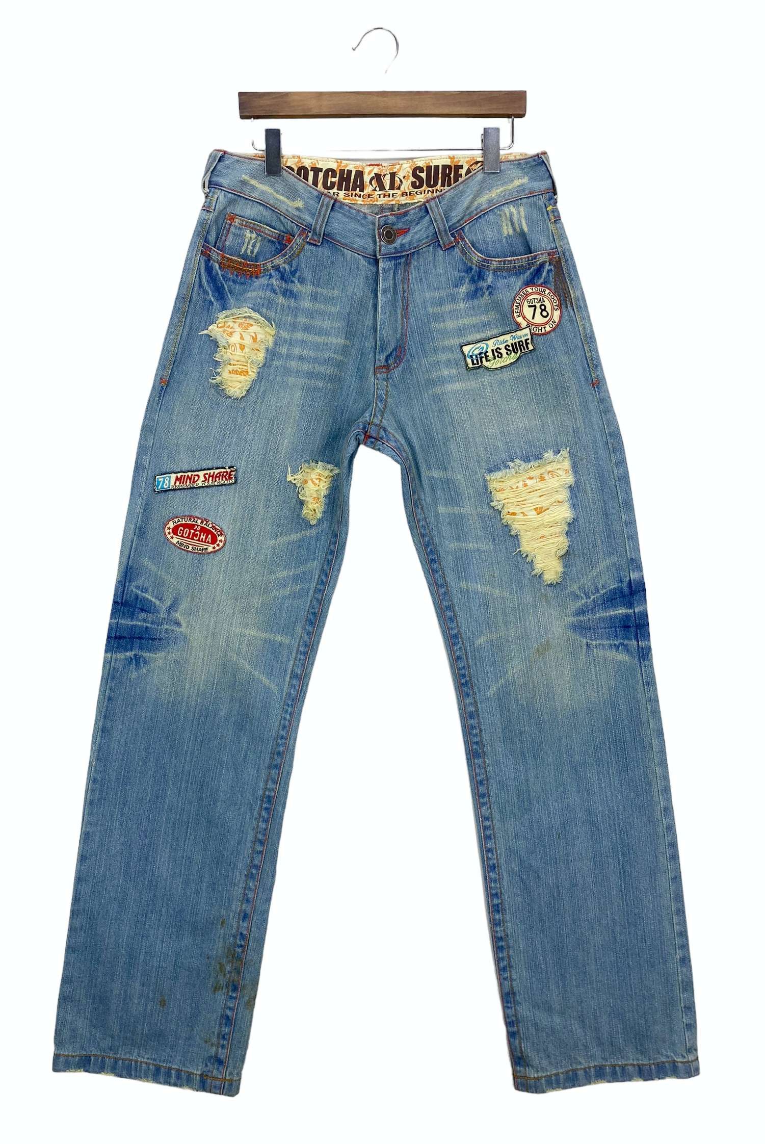 Gotcha × Japanese Brand Gotcha Jeans Gotcha Hip Hop Surf Pants Size US 32 / EU 48 - 1 Thumbnail