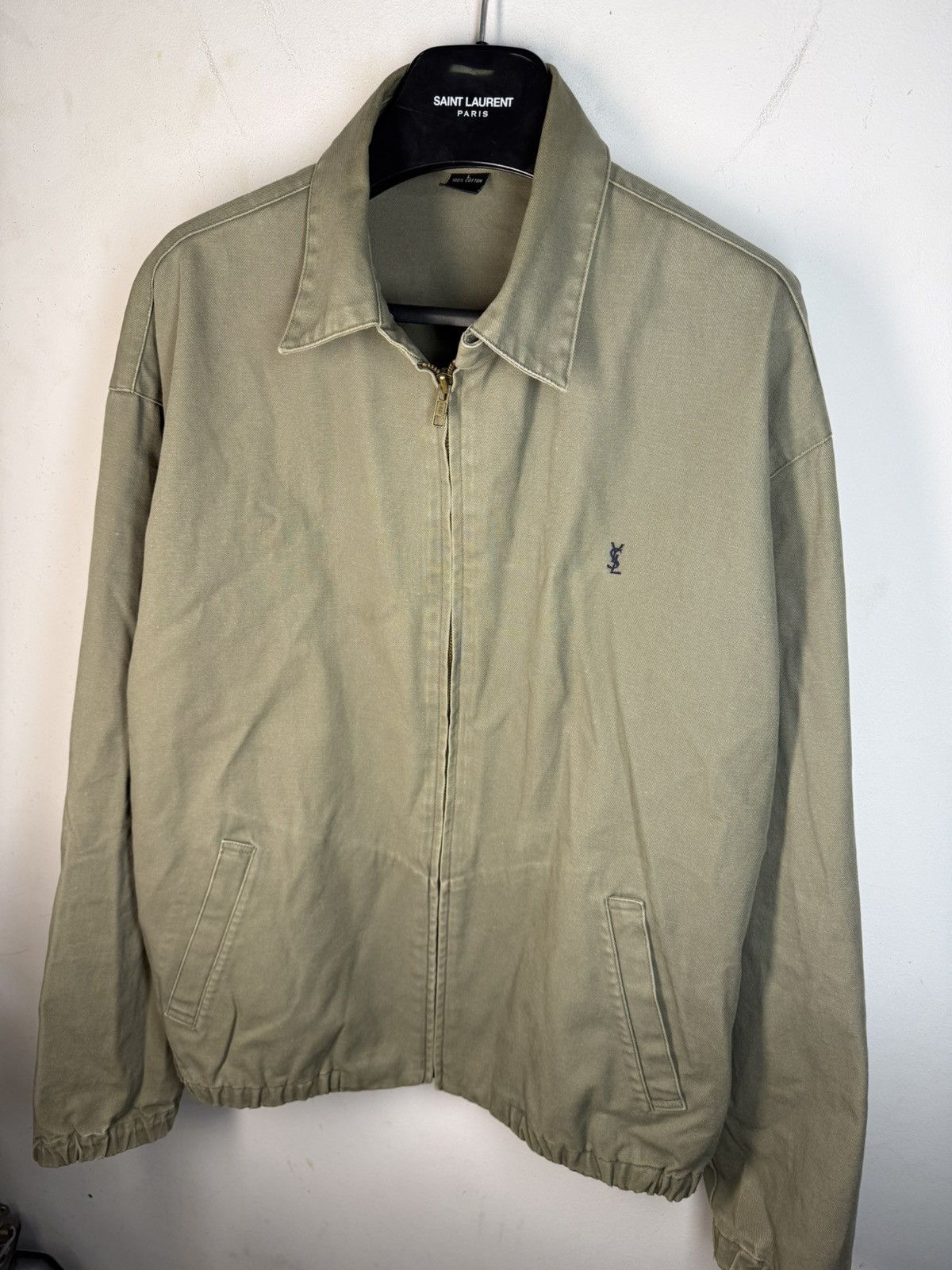 Yves Saint Laurent Cotton YSL Windbreaker Jacket 90s Bomber Zip Up Vintage Size US L / EU 52-54 / 3 - 17 Thumbnail