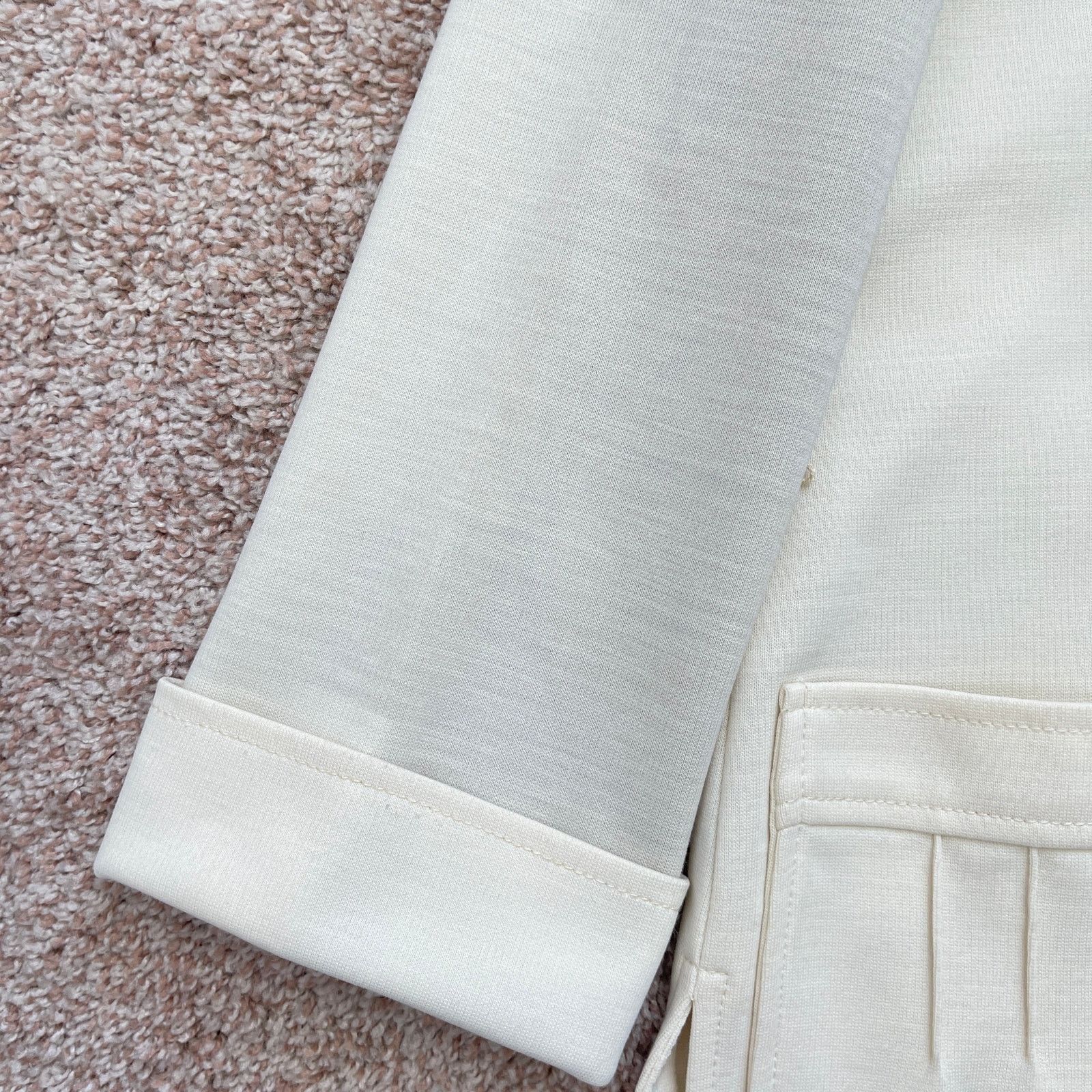 Vintage VTG 70’s Cream Blazer Jacket & High Waist Pants Suit Set XS Size 24" / US 00 / IT 34 - 21 Thumbnail