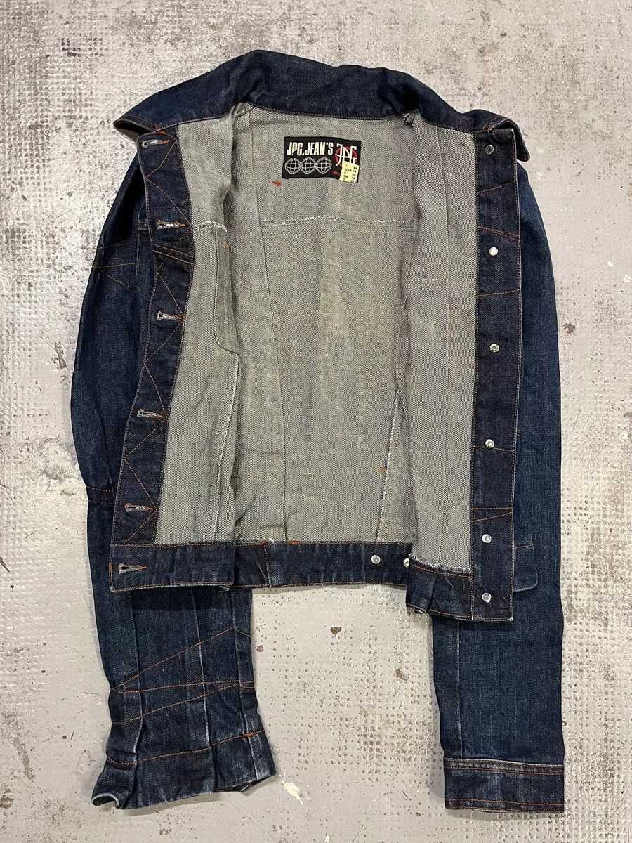 Jean Paul Gaultier 2000s Jean Paul Gaultier Type 1 Asymmetrical Denim Jacket Size M / US 6-8 / IT 42-44 - 7 Thumbnail