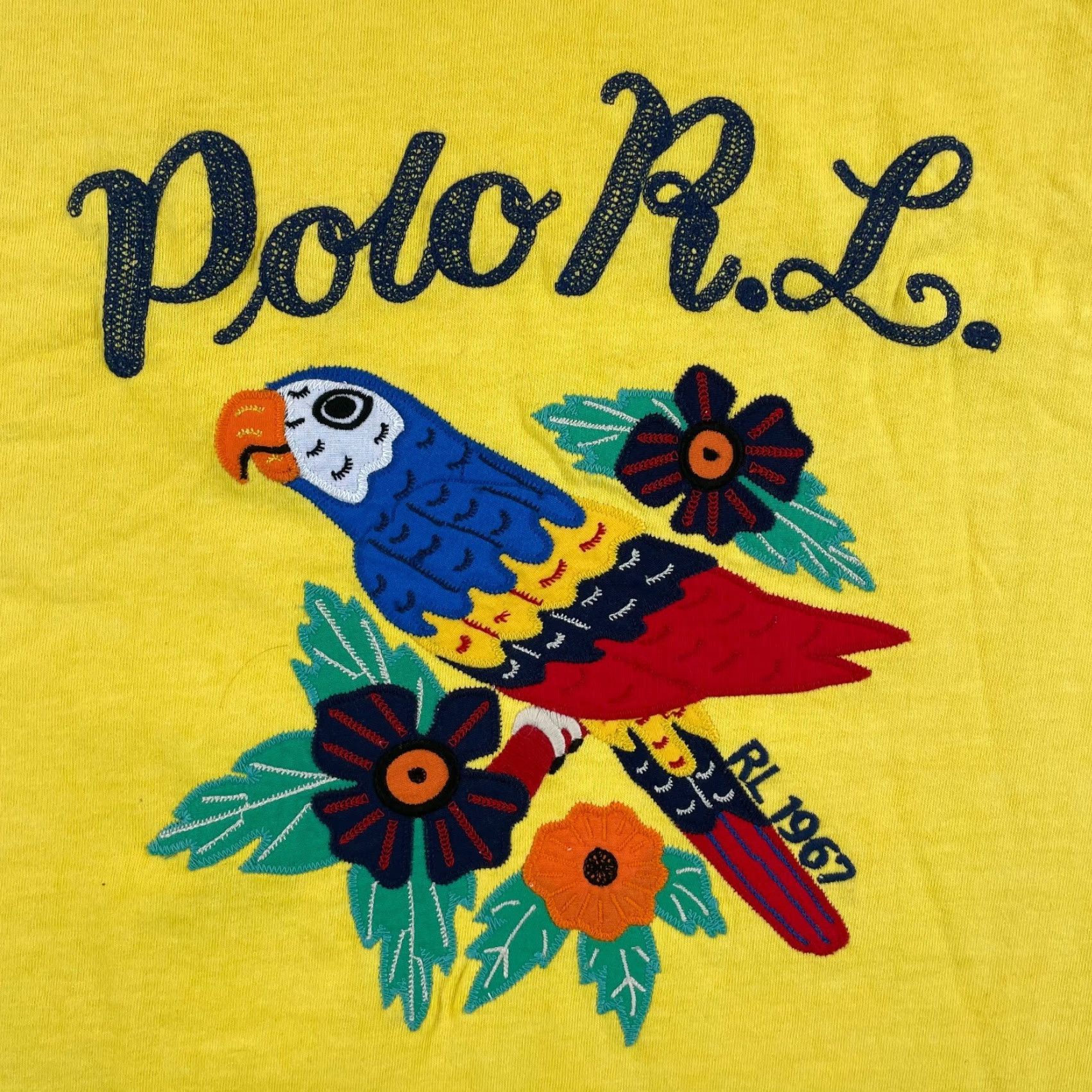 Polo Ralph Lauren Polo Ralph Lauren T Shirt Men XLT Tall Yellow Embroidered Parrot RL 1967 NWT Size US XL / EU 56 / 4 - 3 Thumbnail