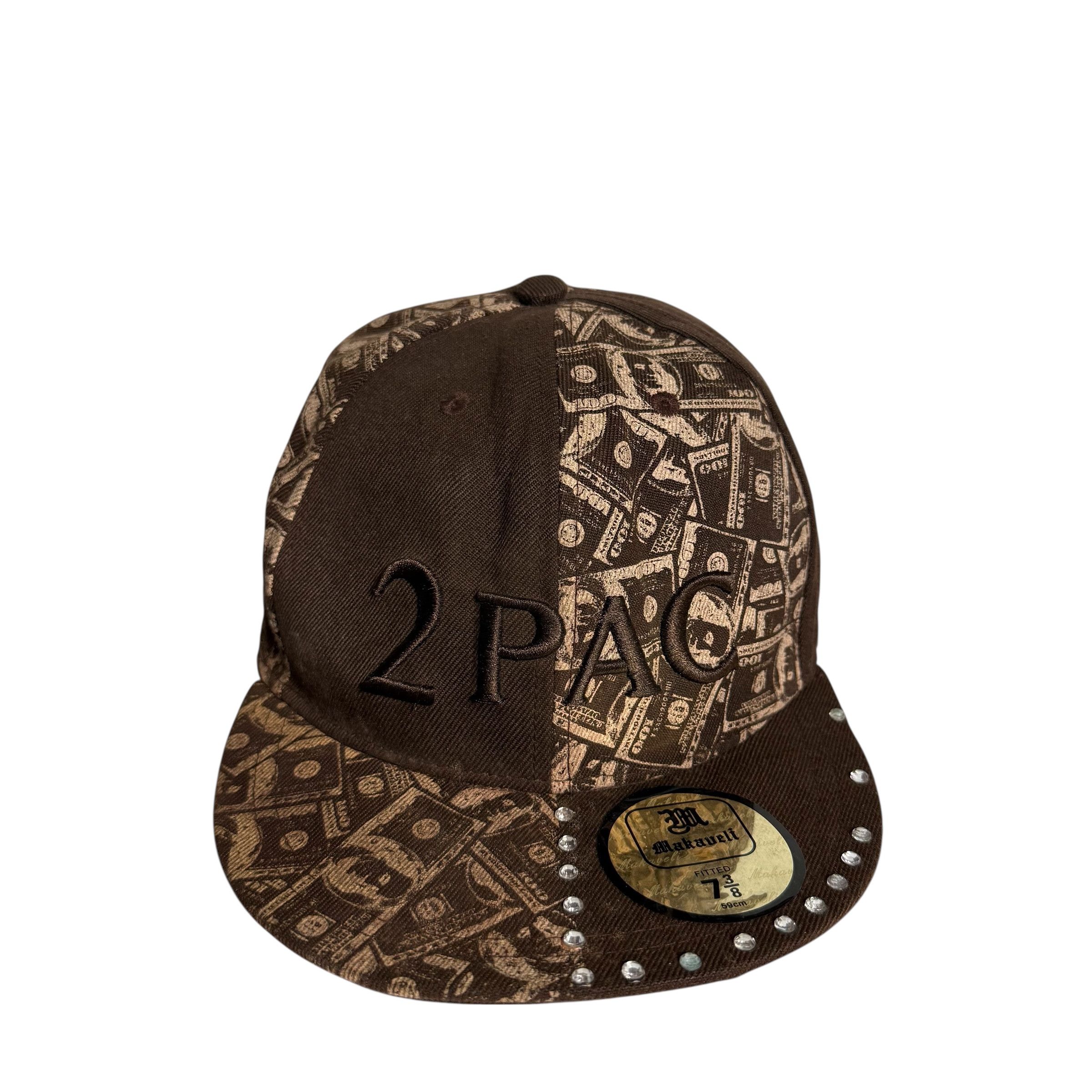 Makaveli 🔥RARE🔥Vintage Makaveli Tupac Shakur Swarovski Fitted Cap Size ONE SIZE - 1 Thumbnail