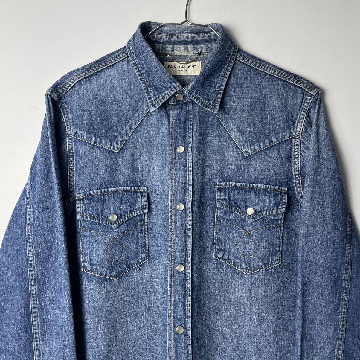 Saint Laurent Paris Saint Laurent Paris 2014 Hedi Slimane Japanese Denim Size US M / EU 48-50 / 2 - 3 Thumbnail