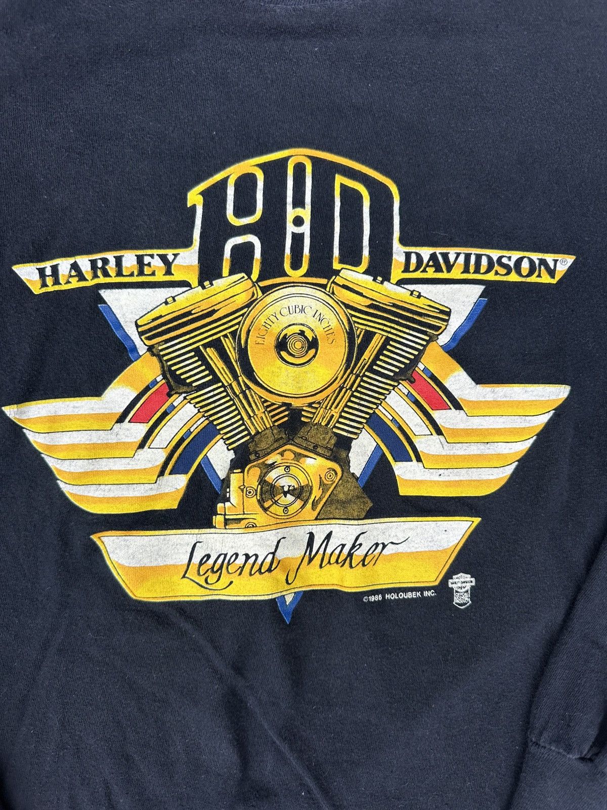 Harley Davidson Vintage 1986 Harley Davidson Long Sleeve Shirt Medium Size US M / EU 48-50 / 2 - 7 Thumbnail