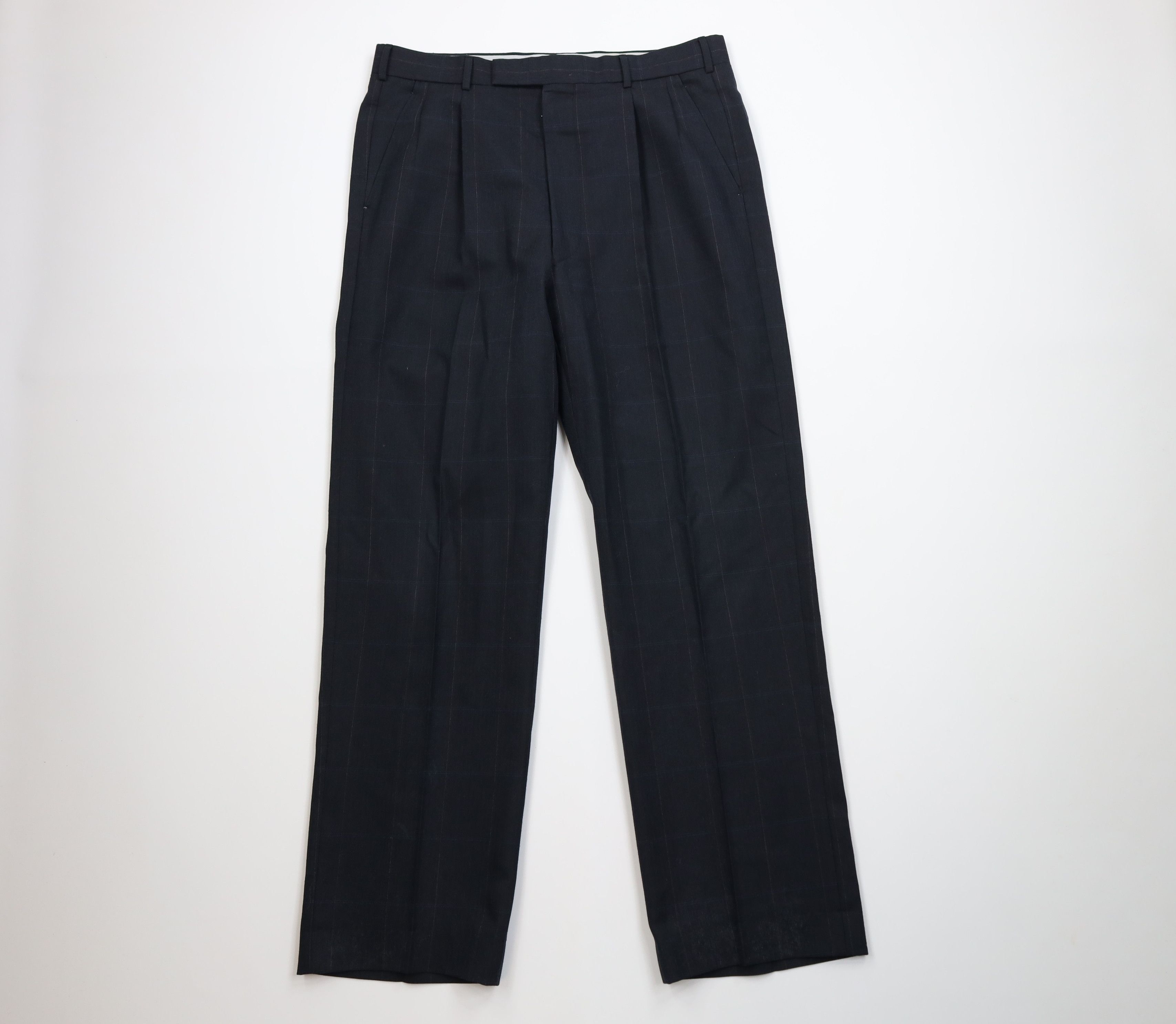 Vintage Vintage 70s Streetwear Herringbone Wide Leg Chino Pants Size US 34 / EU 50 - 1 Thumbnail