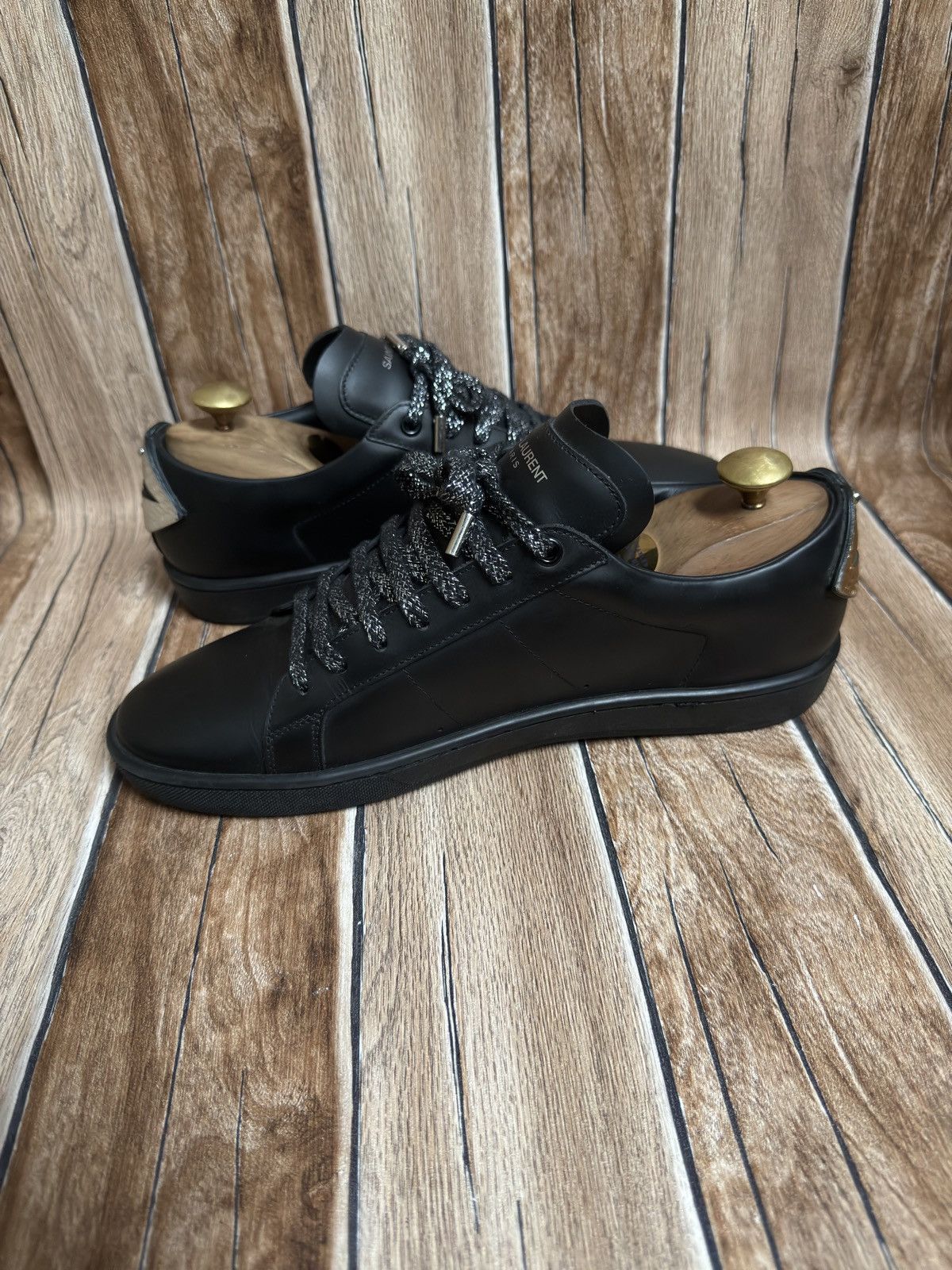 Hedi Slimane × Saint Laurent Paris Sl/01 court classic sneakers Size US 8.5 / EU 41-42 - 7 Thumbnail