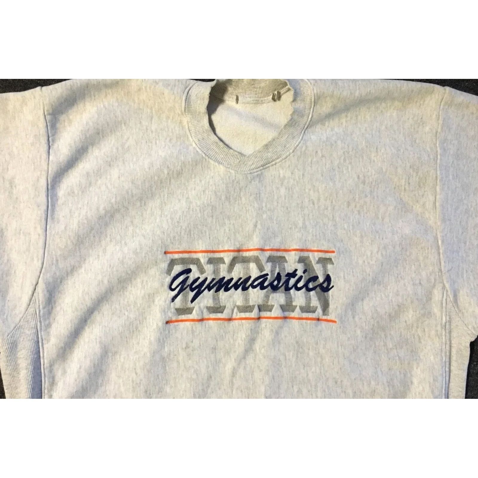 Vintage VINTAGE Titan Gymnastics Reversible Sweatshirt Hoodie XL Gray 90s 80s PE USA Mens Reversible Fade Weave Track & Field Grunge Size US XL / EU 56 / 4 - 6 Thumbnail