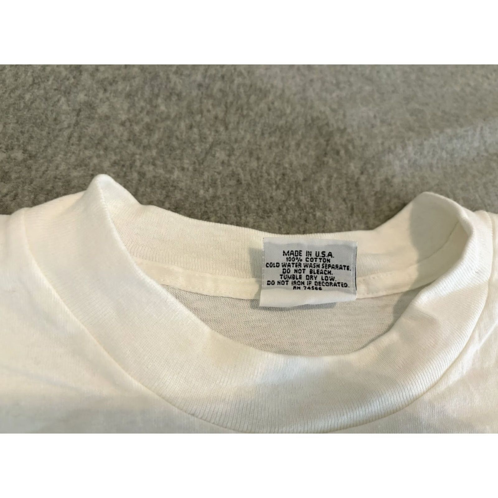 NASCAR VINTAGE NASCAR Winston Cup Series White Pocket Tee Shirt Single Stitch L Mens Short Sleeve Crew Neck Cotton 90s Cars Large White NASCAR Shirt Size US L / EU 52-54 / 3 - 6 Thumbnail