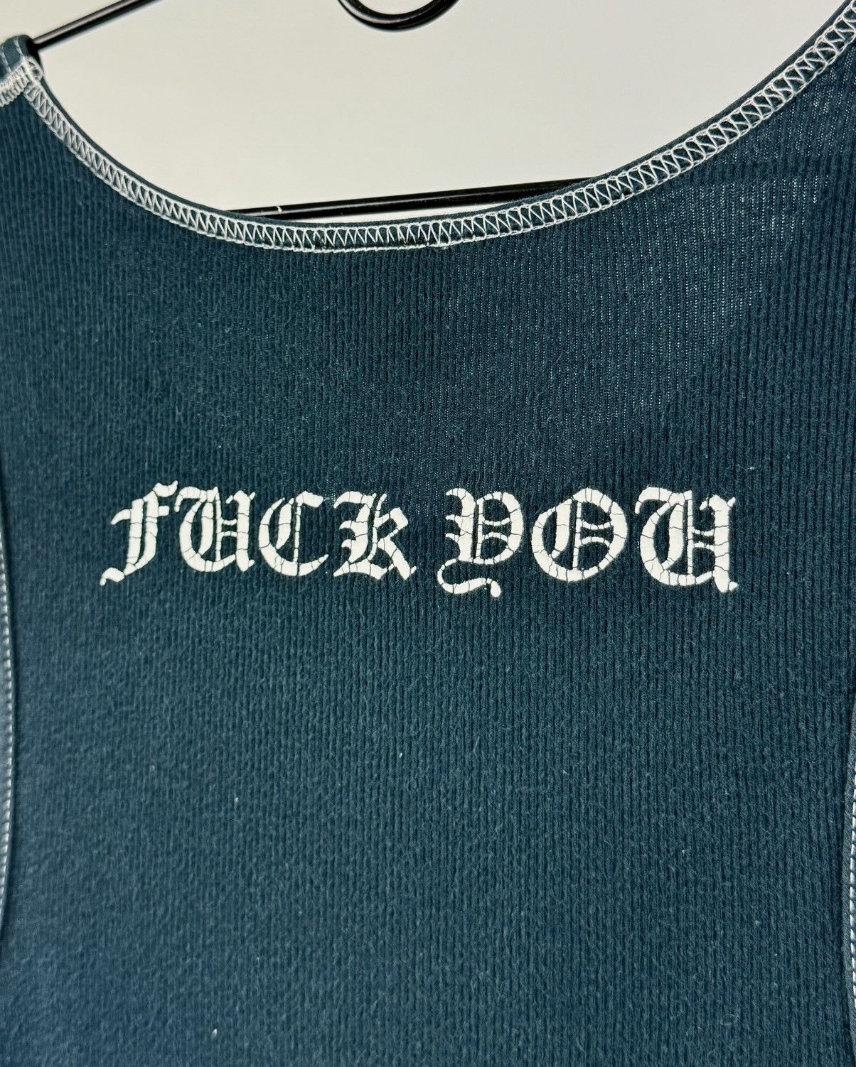 Chrome Hearts × Vintage Vintage - Chrome Hearts - T Bar F*** You- Navy Tank Top Size US L / EU 52-54 / 3 - 17 Thumbnail
