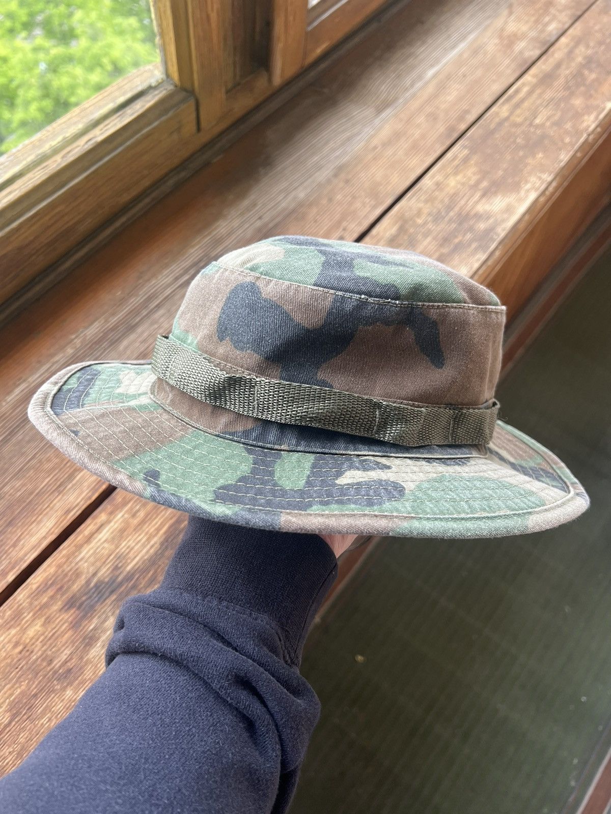 Vintage Vintage German Military Distressed Mil Tec Panama Hat Y2K Size ONE SIZE - 2 Thumbnail