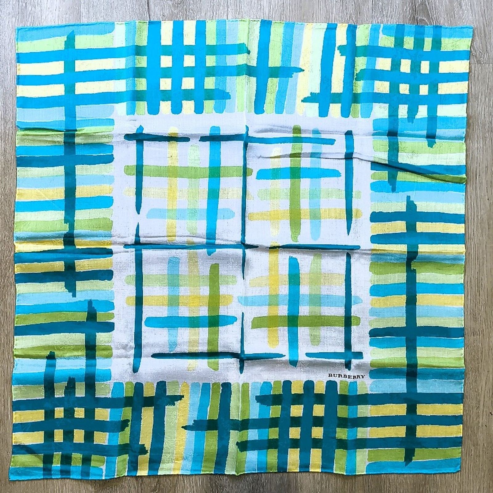 Burberry Burberry WaterColor Style - Handkerchief Scarf [58cm x 58cm] Size ONE SIZE - 1 Thumbnail