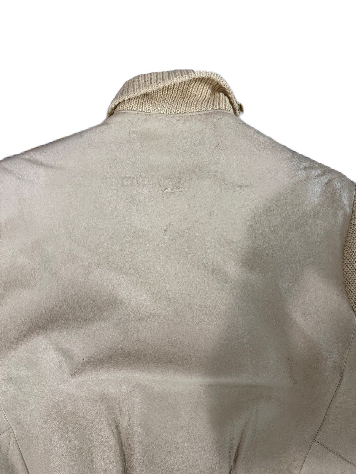 Lewis Leathers VINTAGE CRESCO LEATHER JACKET KNIT SLEEVE VARSITY STYLE Size US M / EU 48-50 / 2 - 6 Thumbnail