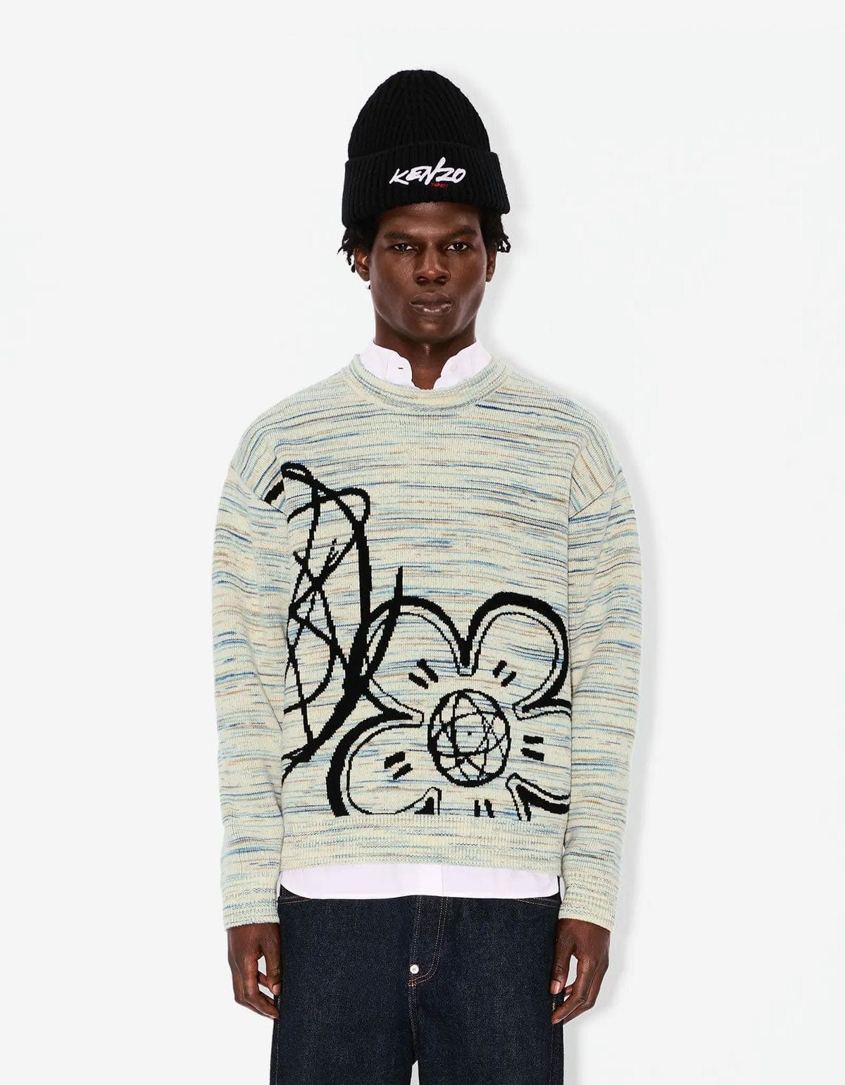 Kenzo Kenzo x Futura 2000 Reversible Wool Jumper Size US M / EU 48-50 / 2 - 2 Thumbnail