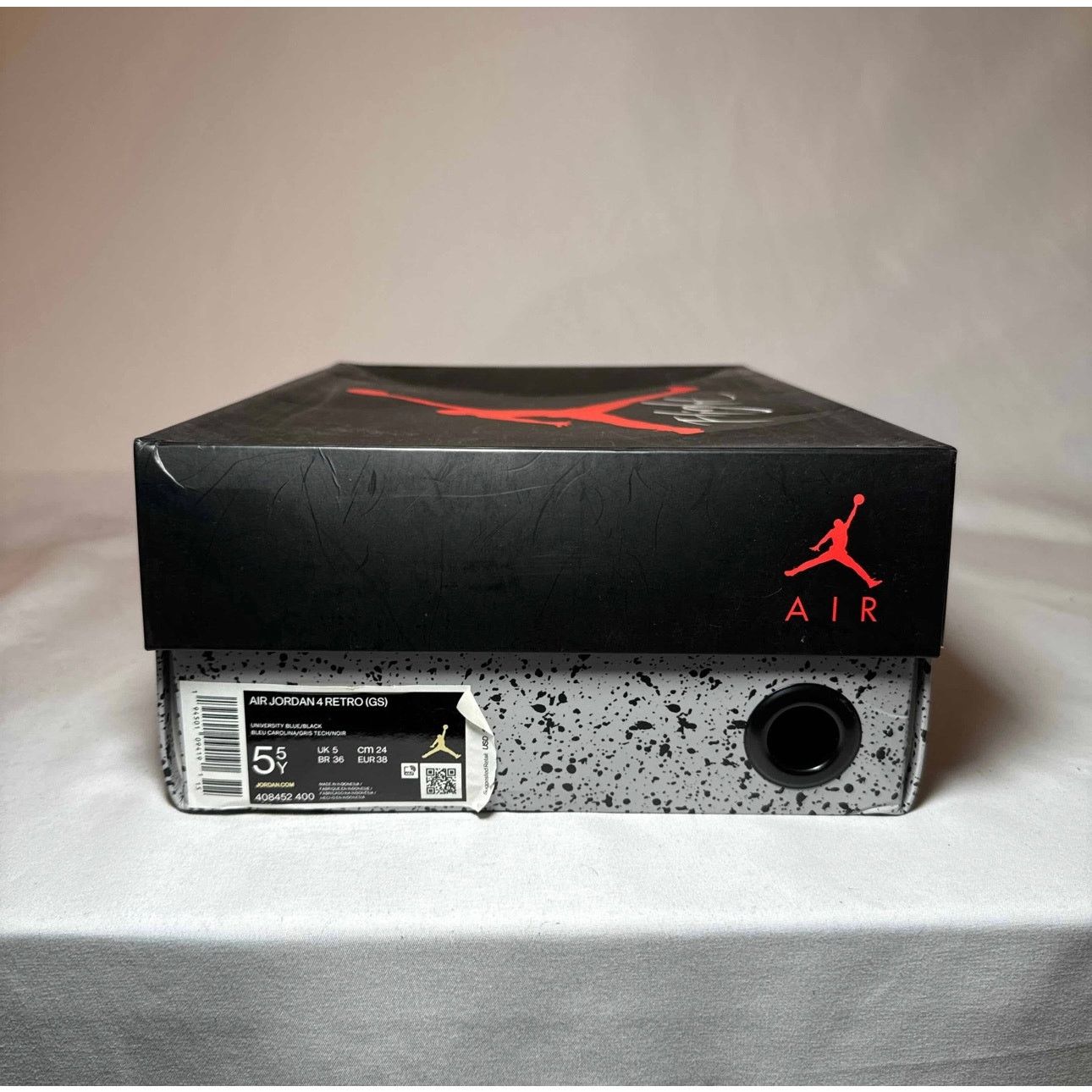 Jordan Brand × Nike Size 5.5 - Air Jordan 4 Retro GS University Blue Men's Shoes Size US 5.5 / EU 38 - 9 Thumbnail