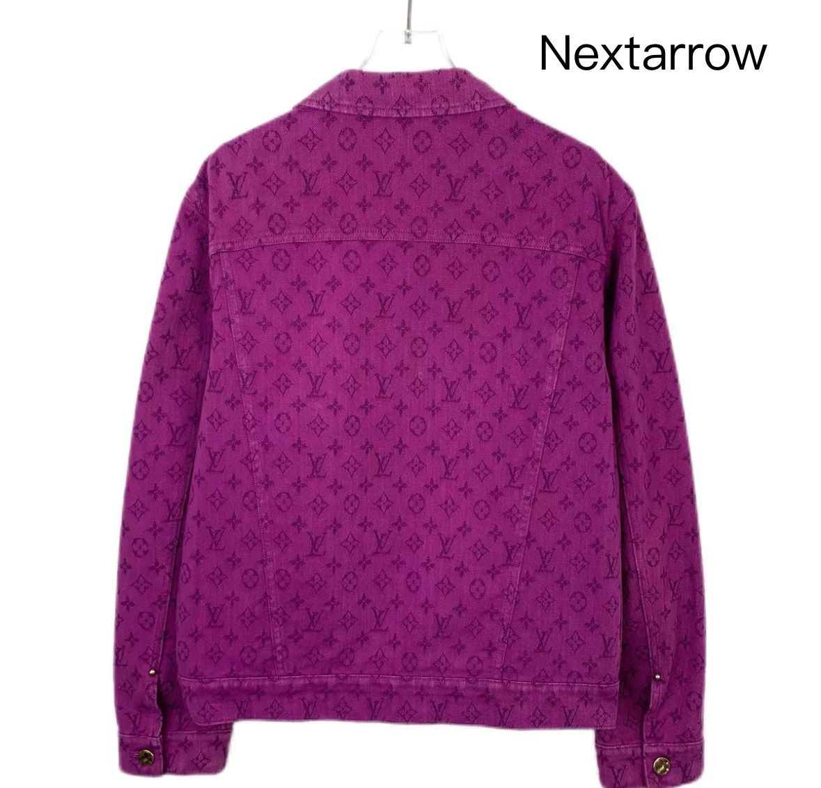 Louis Vuitton Louis Vuitton Lv purple logo with cotton denim jacket Size US M / EU 48-50 / 2 - 2 Thumbnail