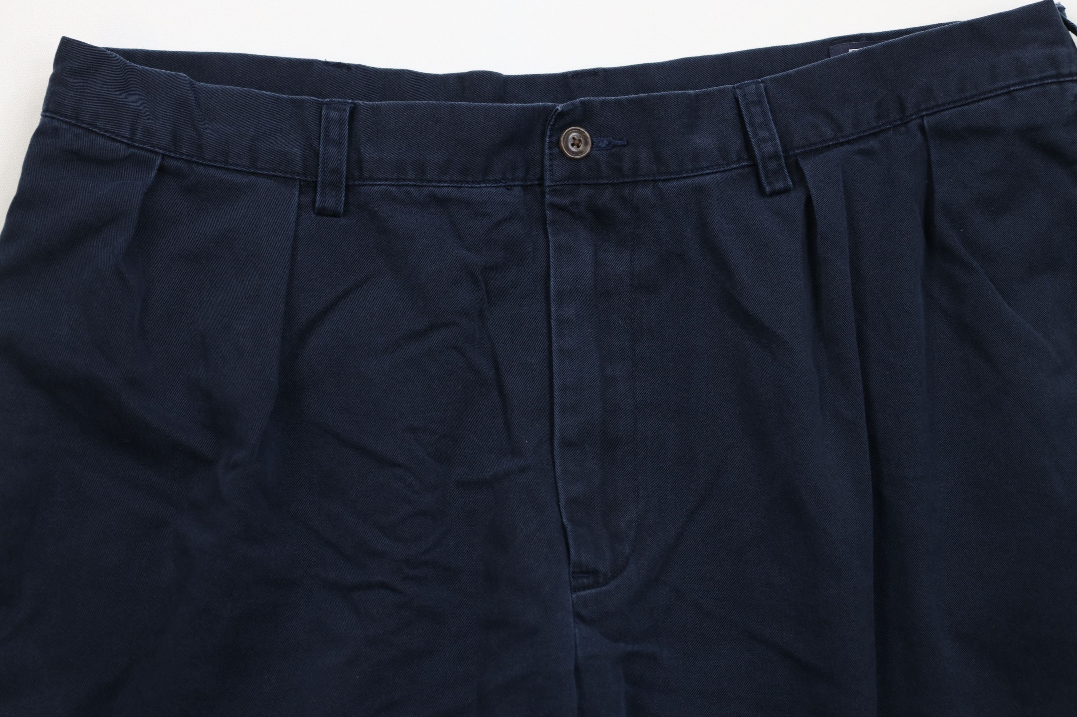Ralph Lauren Vintage Ralph Lauren Pleated Golf Chino Shorts Blue Cotton Size US 38 / EU 54 - 2 Thumbnail