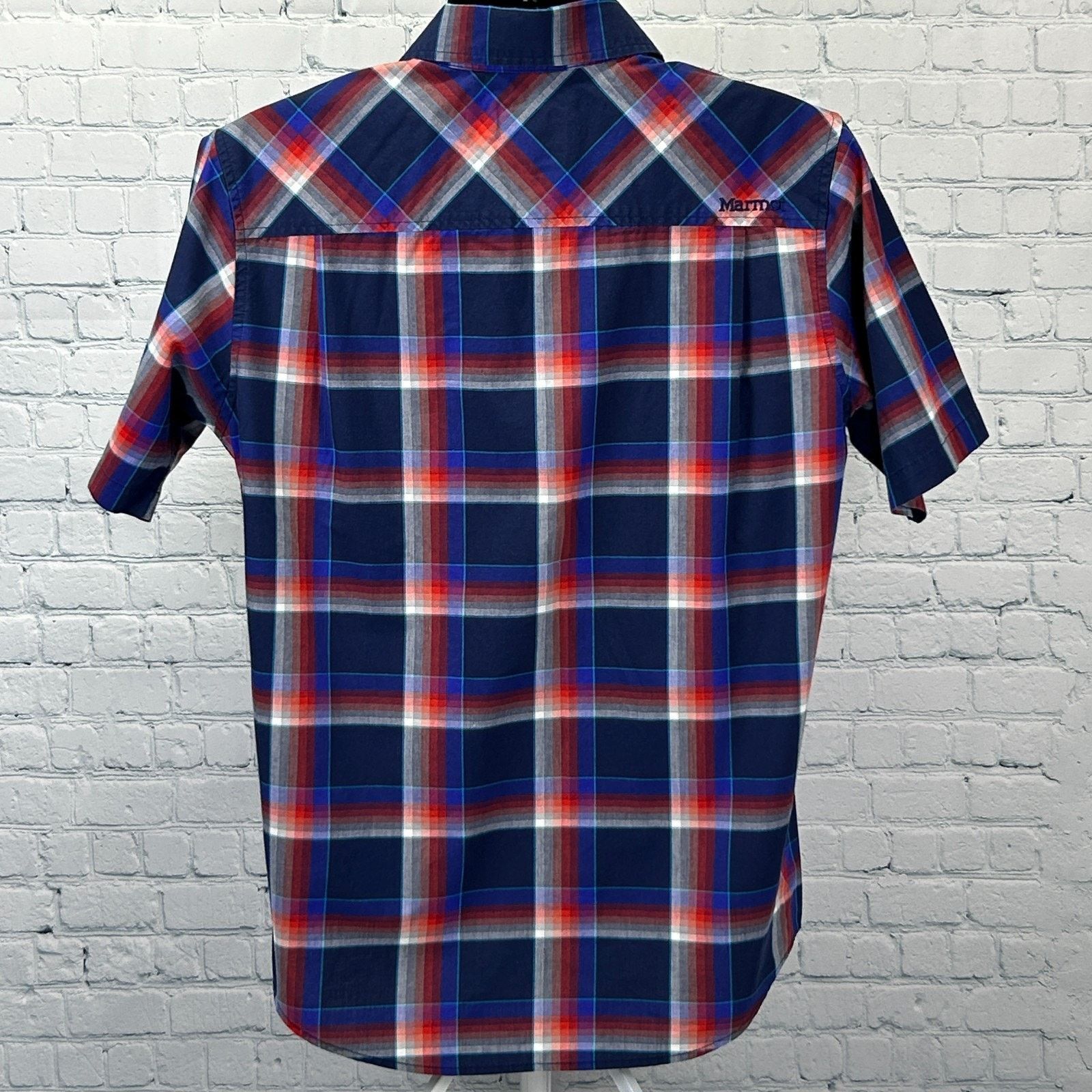 Marmot Marmot Button Front Shirt Blue Plaid Shilla Peru Inspired M Size US M / EU 48-50 / 2 - 3 Thumbnail