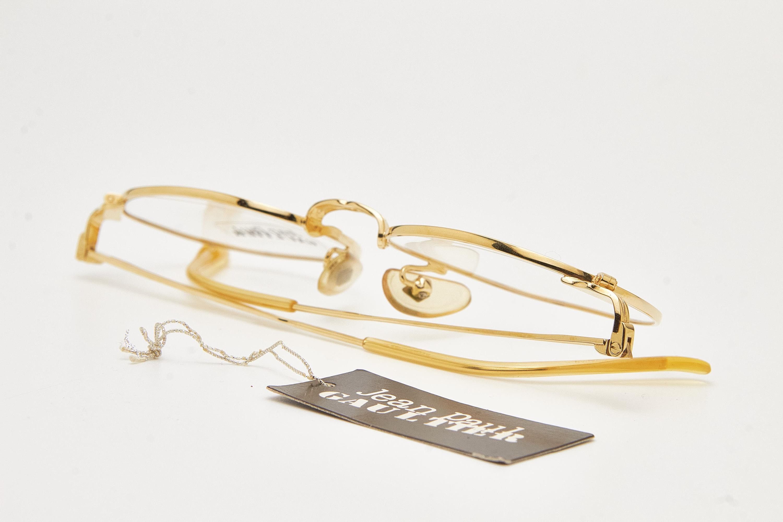 Jean Paul Gaultier JEAN PAUL GAULTIER 55-2173 Gold Plated Frame Size ONE SIZE - 3 Thumbnail