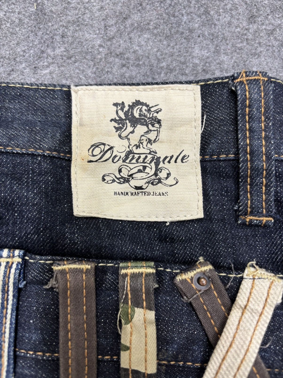 Japanese Brand 💥Double Waist+Twisted Leg💥Dominate Zipper Denim F646 Size US 33 - 17 Thumbnail