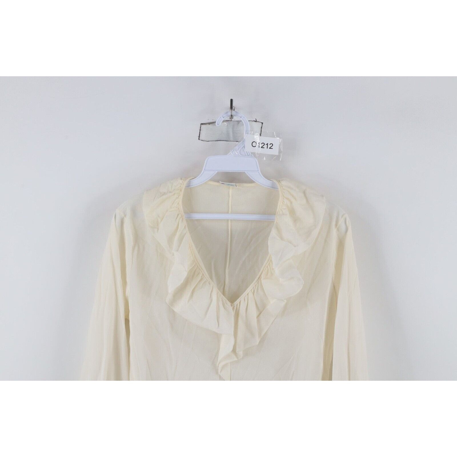 Vintage Vintage 60s 70s Sheer Snap Crotch Ruffled Romper Suit Size XL / US 12-14 / IT 48-50 - 2 Thumbnail