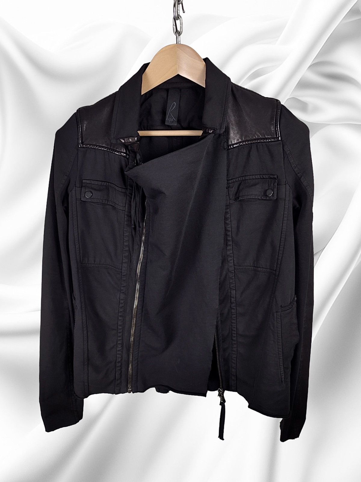 Ilaria Nistri Ilaria Nistri Roque Leather Cotton Avant-Garde Jacket Size US S / EU 44-46 / 1 - 10 Thumbnail