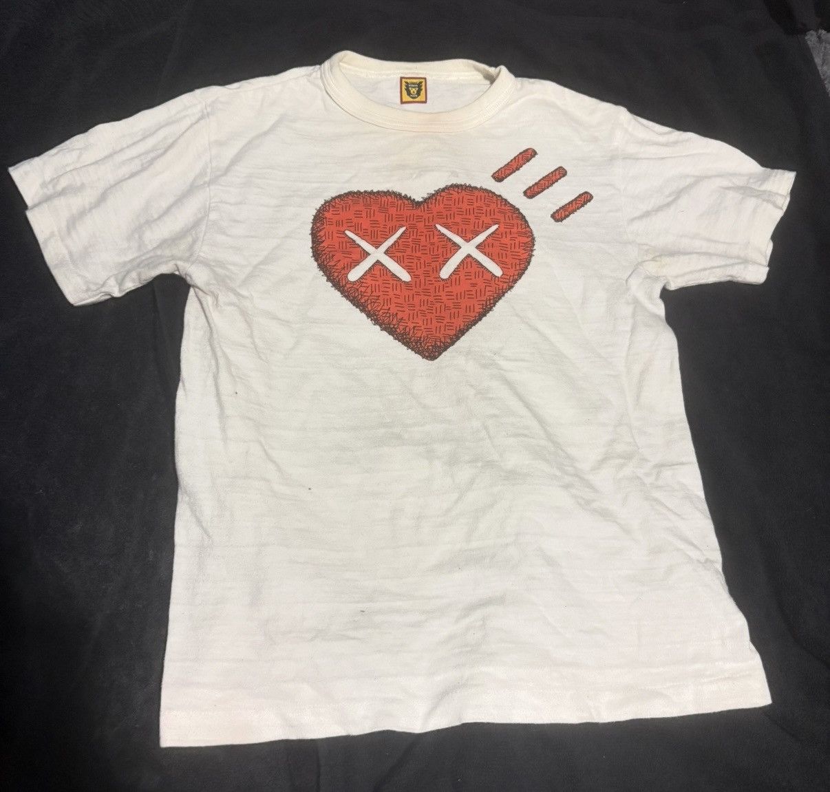 Human Made × Kaws Human Made x Kaws Tee #6 Big Heart White Size US S / EU 44-46 / 1 - 3 Thumbnail