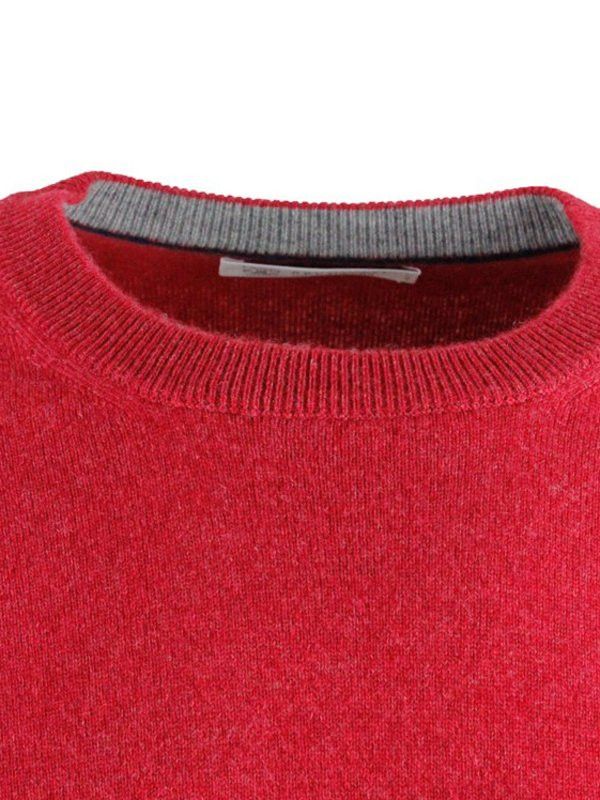 Brunello Cucinelli o1y0526 Crewneck Sweater in Red Size US M / EU 48-50 / 2 - 3 Thumbnail