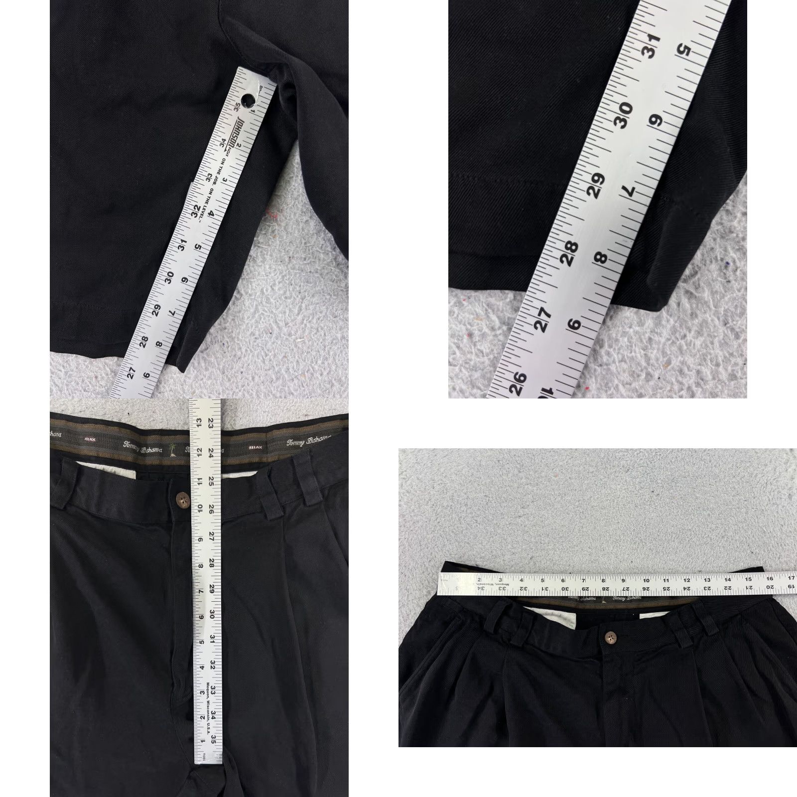Tommy Bahama Tommy Bahama Shorts Men 35 Black Pleated Golf Vacation Beach Resort Size US 35 - 8 Thumbnail