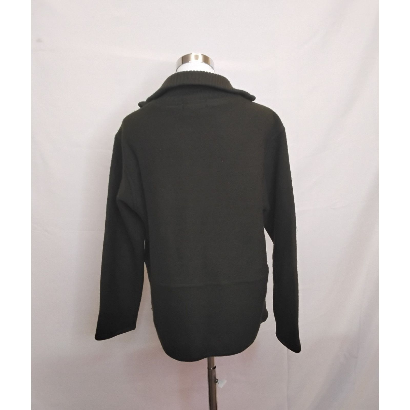 Other Tally-Ho Sweater Full Zip Cardigan Women's M Green 100% Wool Size M / US 6-8 / IT 42-44 - 3 Thumbnail