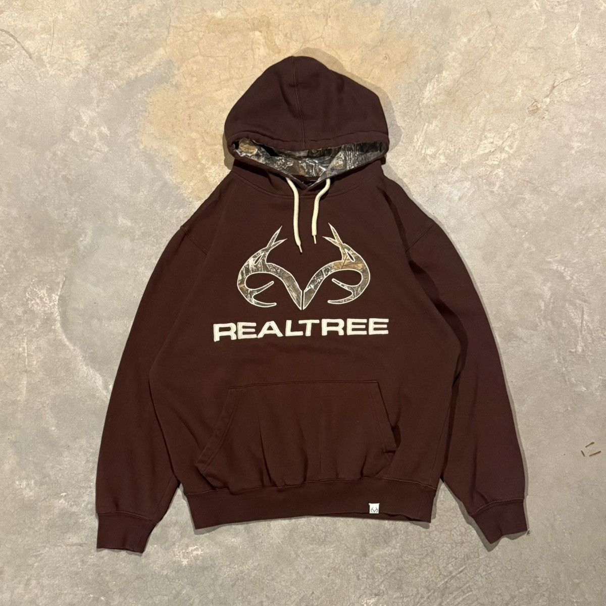 Realtree Vtg 2000s Realtree Camo Embroidered Brown Hoodie ERD Grunge Size US L / EU 52-54 / 3 - 1 Thumbnail