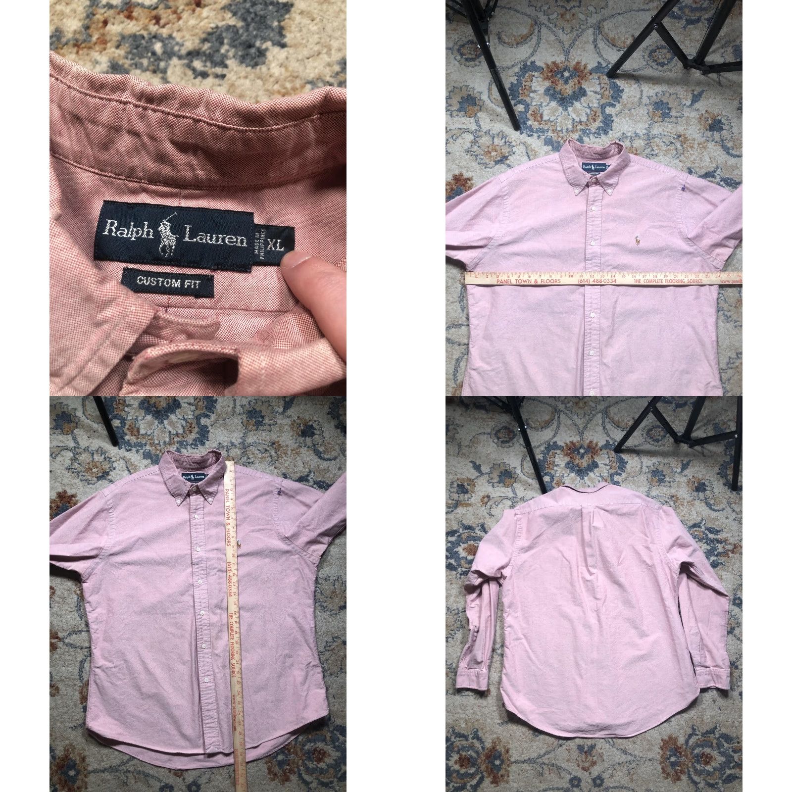 Ralph Lauren Ralph Lauren Shirt Mens XL Pink Custom Fit Button Down Oxford Long Sleeve Size US XL / EU 56 / 4 - 8 Thumbnail