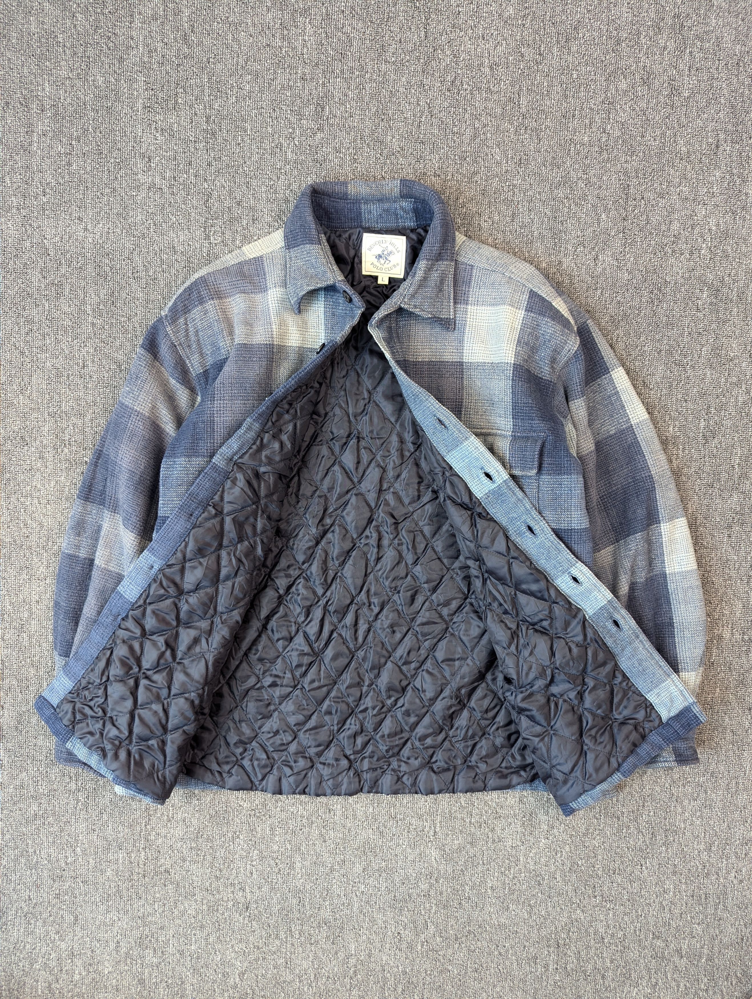 Beverly Hills Polo Club Vintage Beverly Hills Polo Club Tartan Quilted Jacket Size US L / EU 52-54 / 3 - 6 Thumbnail